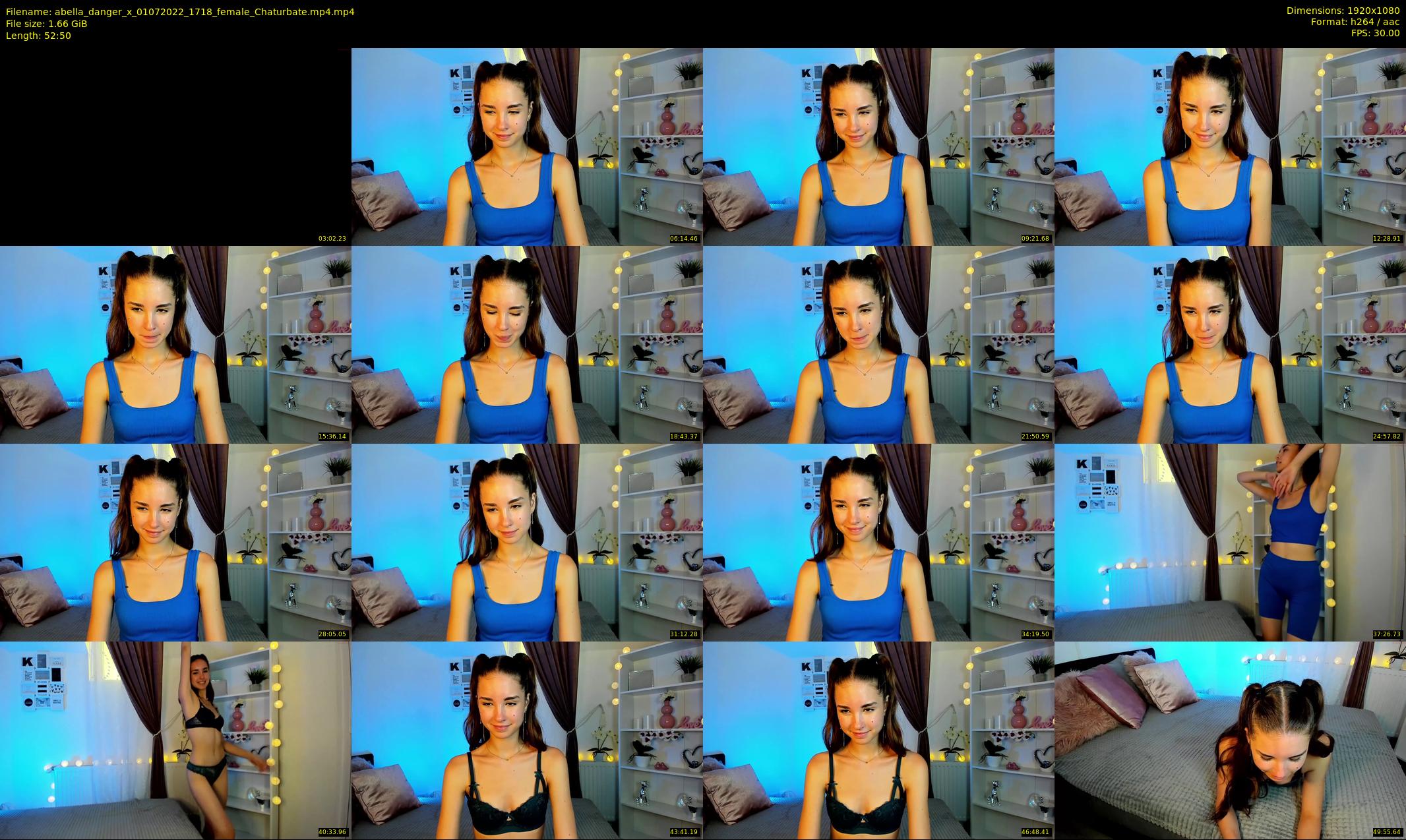 abella_danger_x — 53 minute Chaturbate female cam show recording, 1080p, Jul 1, 2022