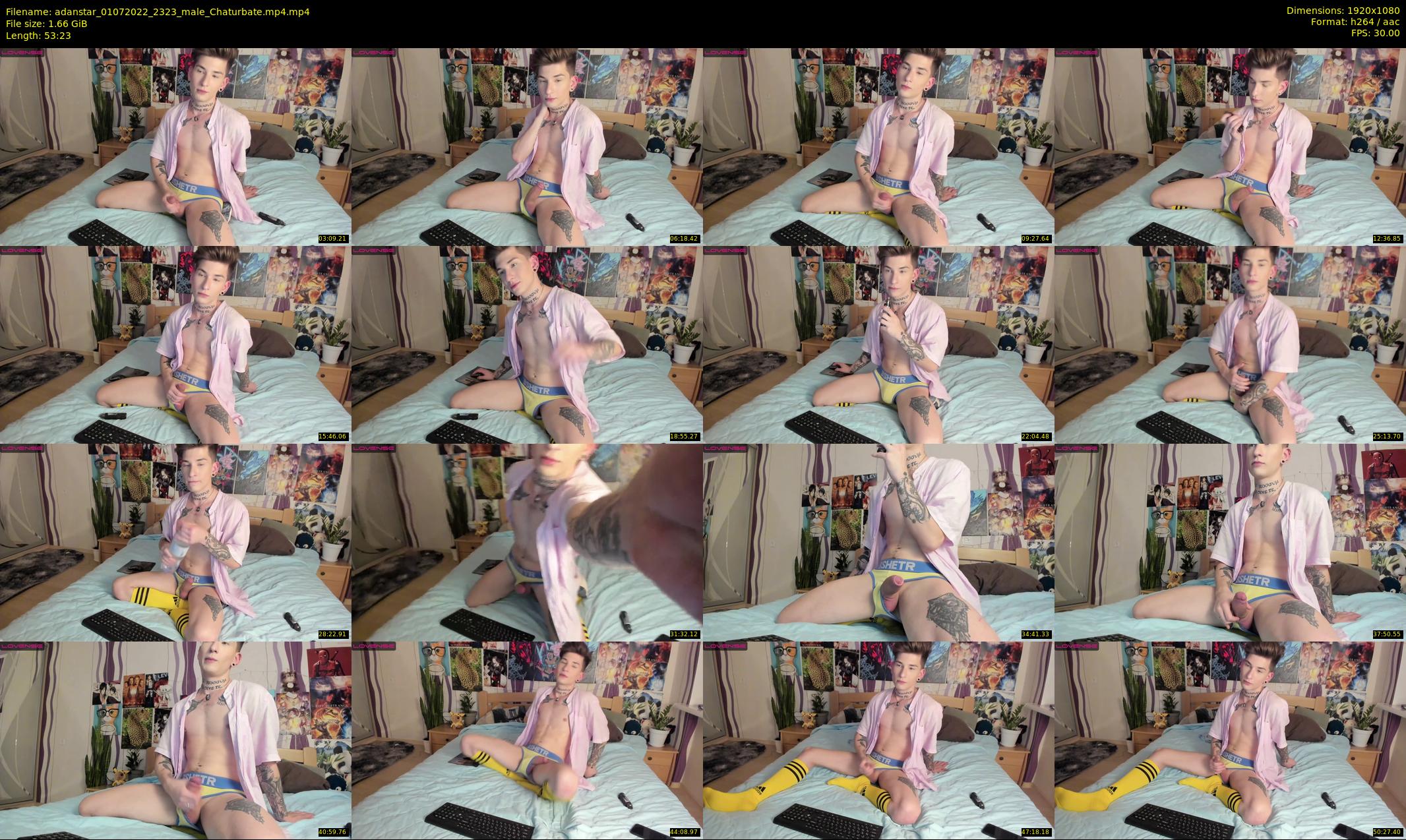 adanstar — 54 minute Chaturbate male cam show recording, 1080p, Jul 1, 2022
