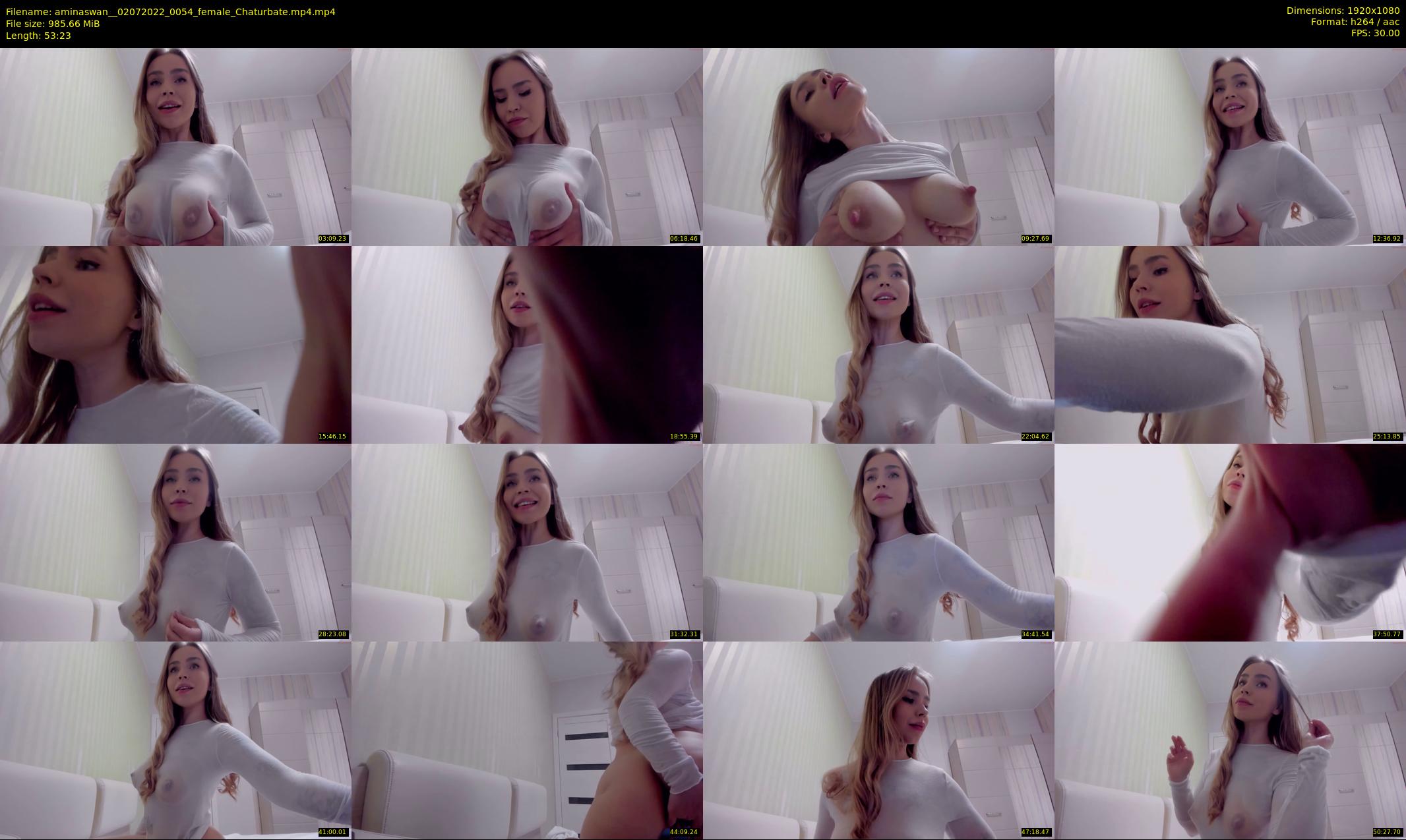 aminaswan_ — 54 minute Chaturbate female cam show recording, 1080p, Jul 2, 2022