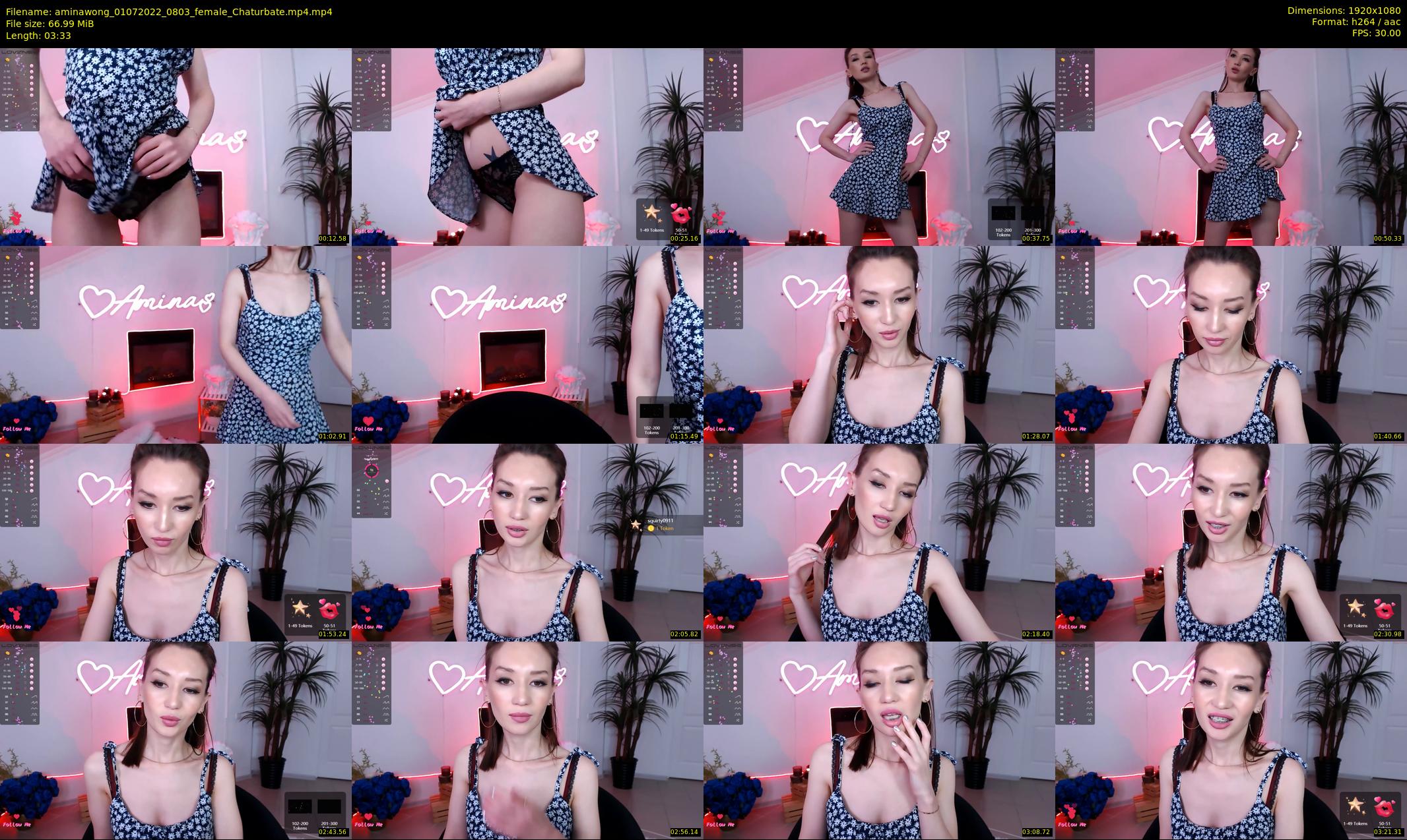 aminawong — 4 minute Chaturbate female cam show recording, 1080p, Jul 1, 2022