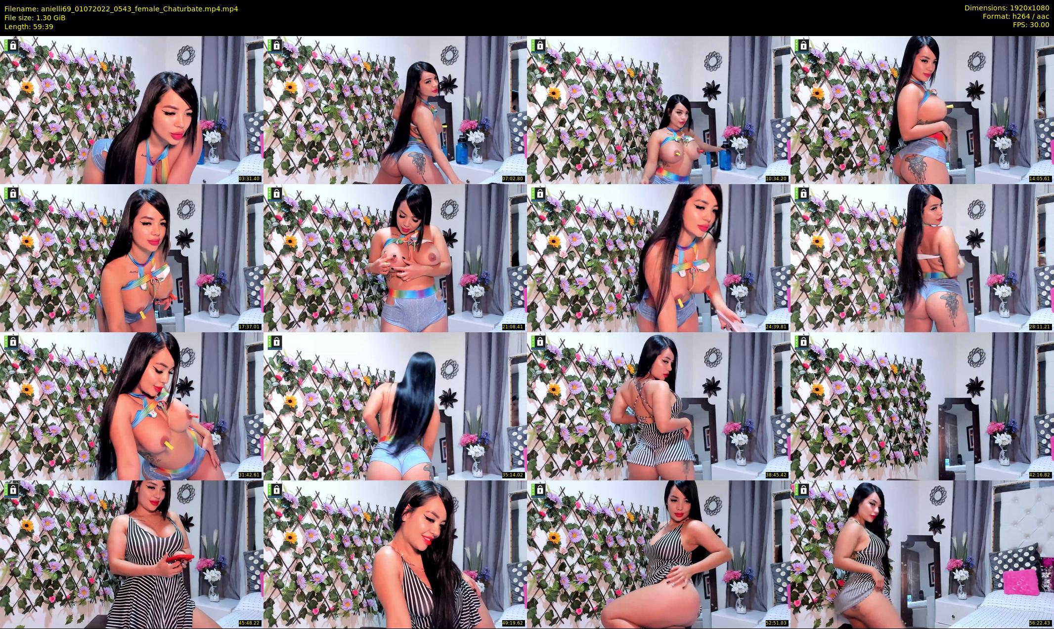 anielli69 — 60 minute Chaturbate female cam show recording, 1080p, Jul 1, 2022