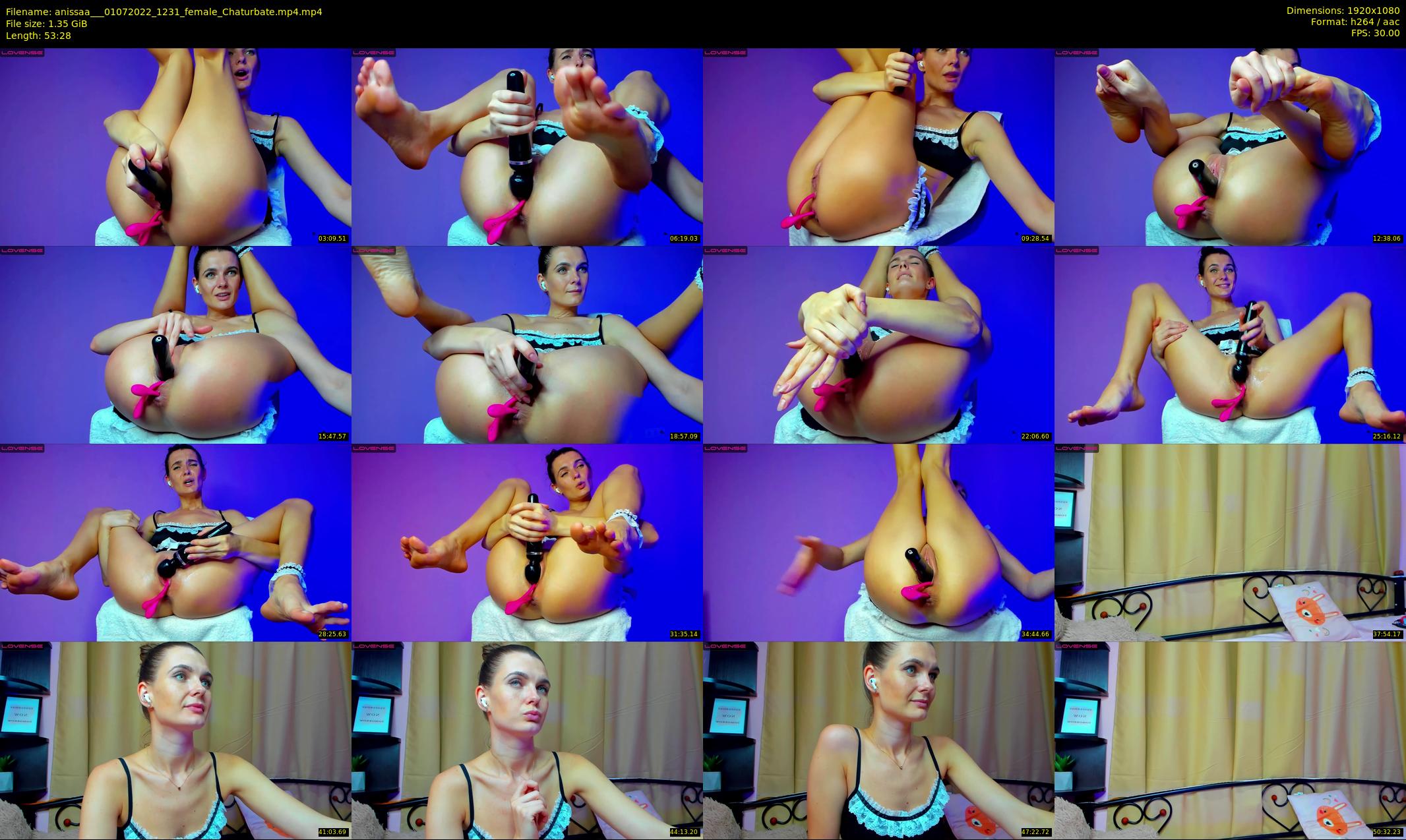 anissaa__ — 54 minute Chaturbate female cam show recording, 1080p, Jul 1, 2022