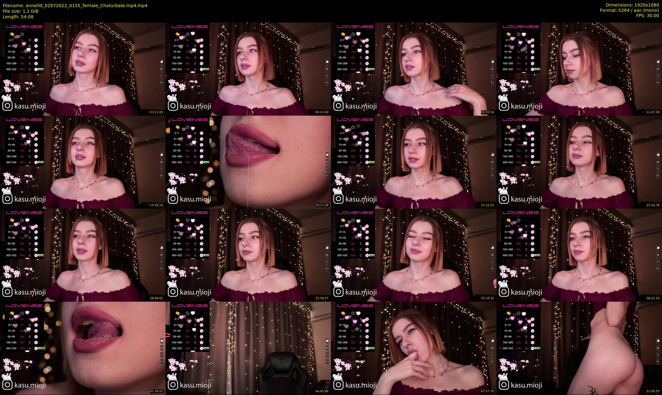 annelitt — 55 minute Chaturbate female cam show recording, 1080p, Jul 2, 2022
