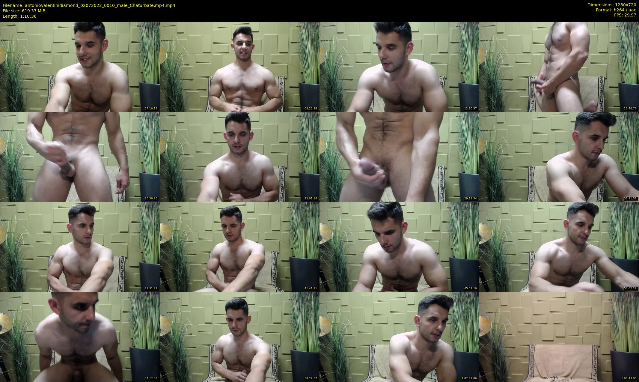 antoniovalentinidiamond — 71 minute Chaturbate male cam show recording, 720p, Jul 2, 2022
