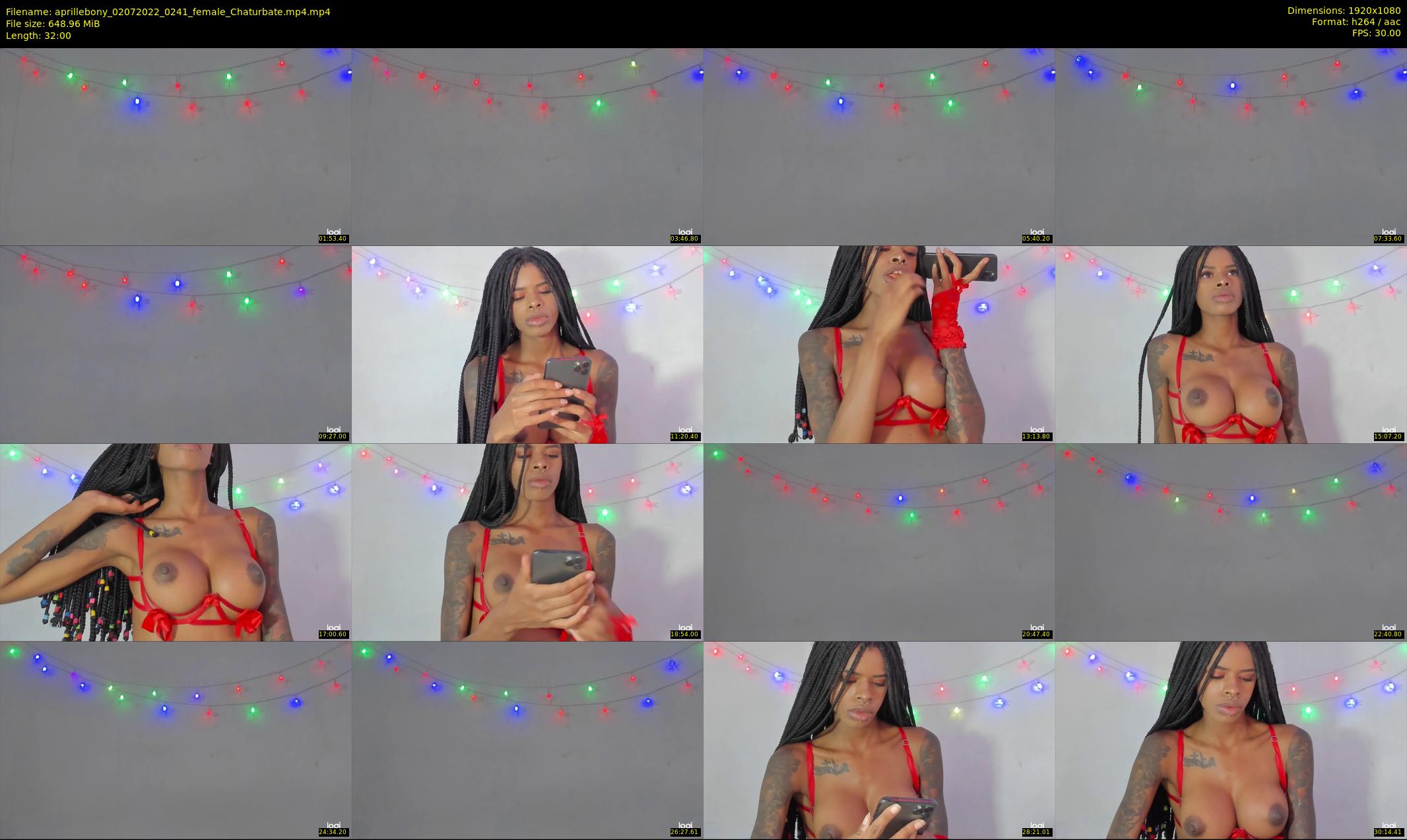 aprillebony — 32 minute Chaturbate female cam show recording, 1080p, Jul 2, 2022