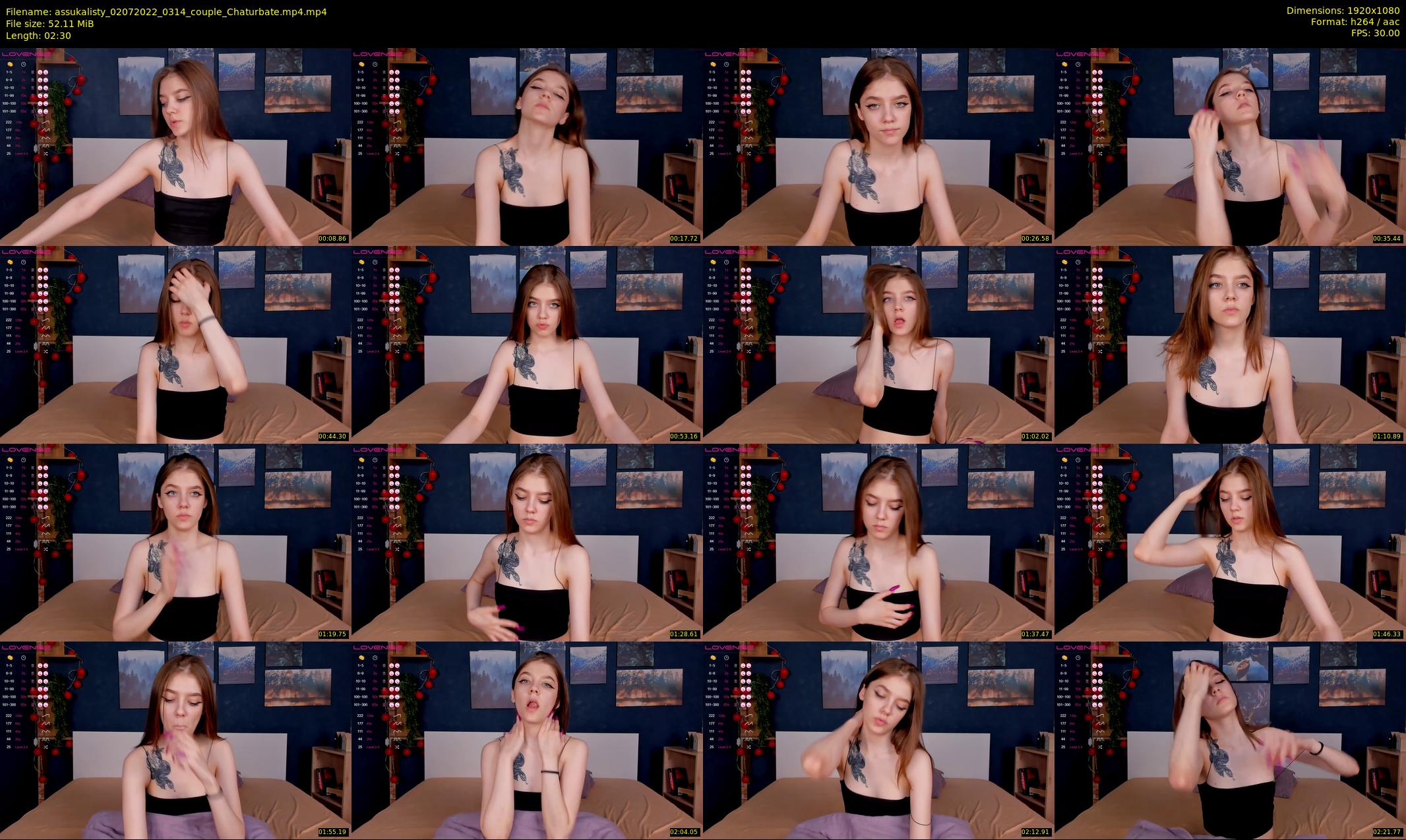 assukalisty — 3 minute Chaturbate couple cam show recording, 1080p, Jul 2, 2022