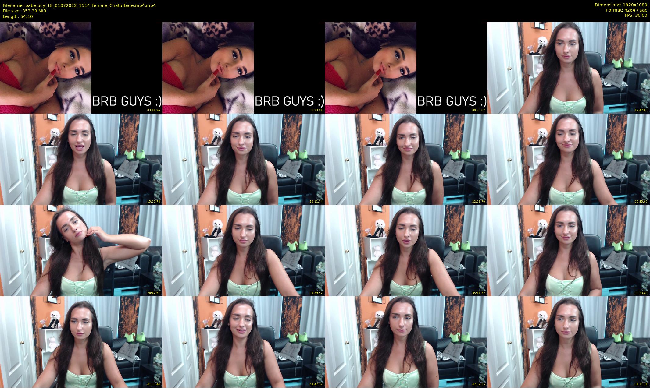 babelucy_18 — 55 minute Chaturbate female cam show recording, 1080p, Jul 1, 2022