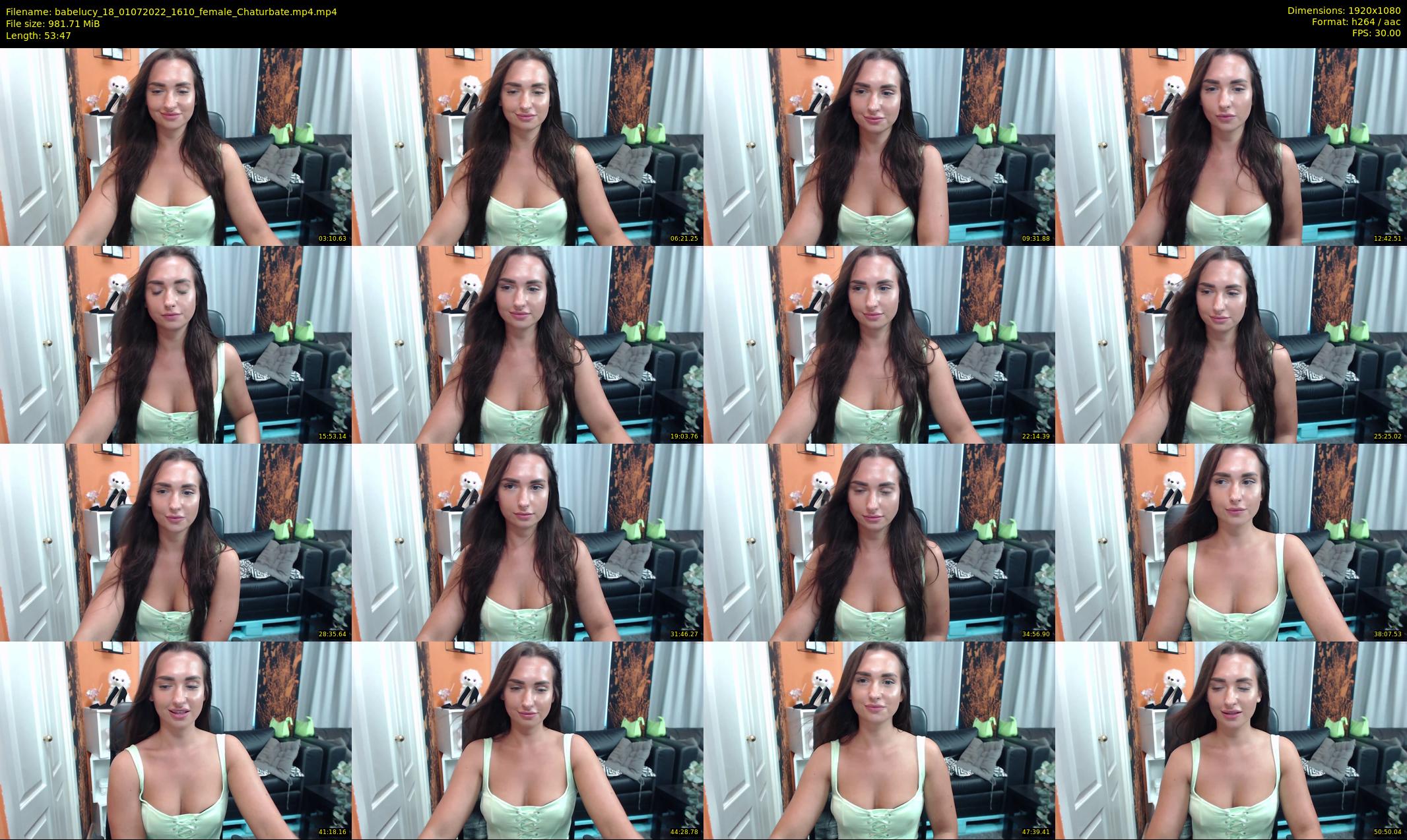 babelucy_18 — 54 minute Chaturbate female cam show recording, 1080p, Jul 1, 2022