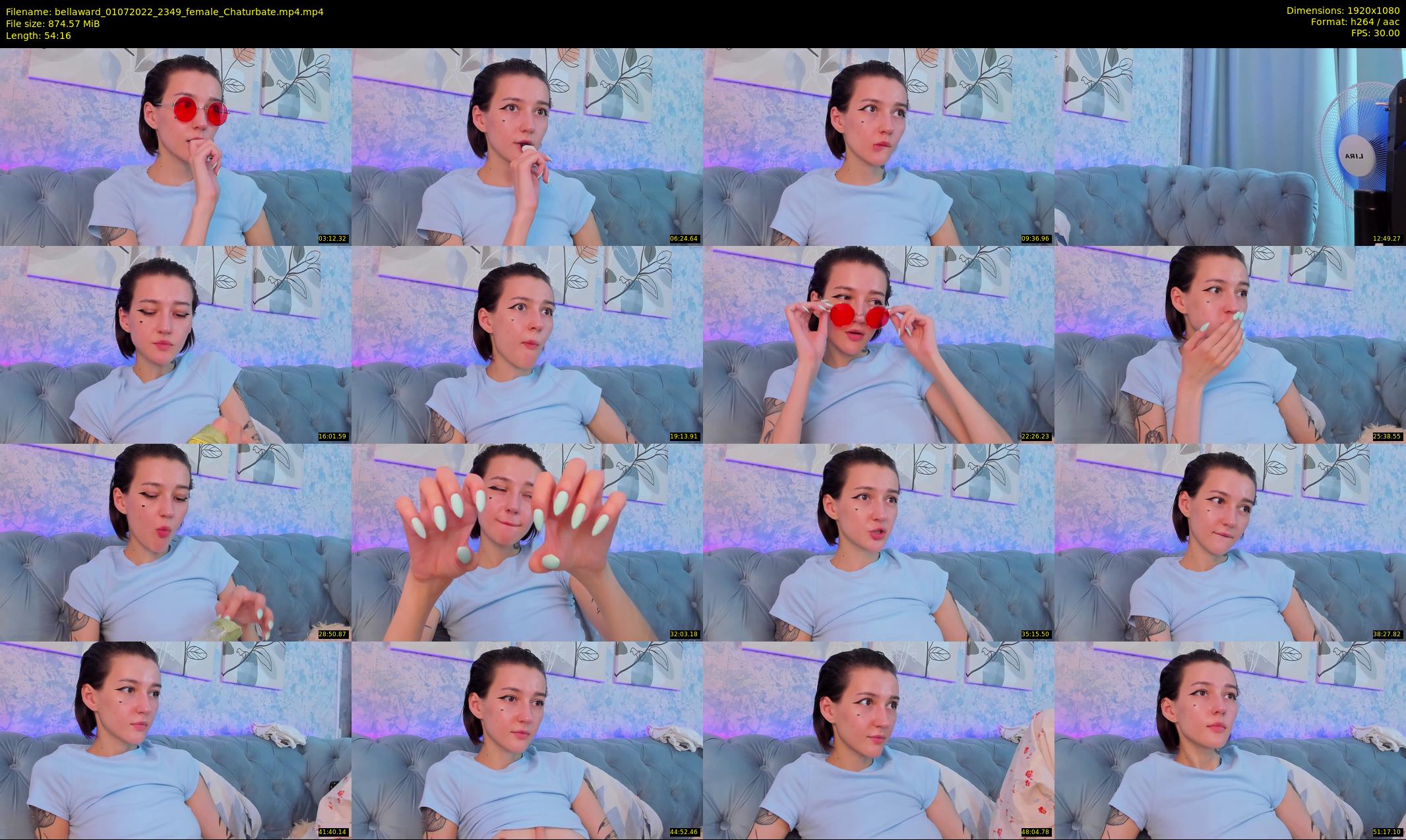 bellaward — 55 minute Chaturbate female cam show recording, 1080p, Jul 1, 2022