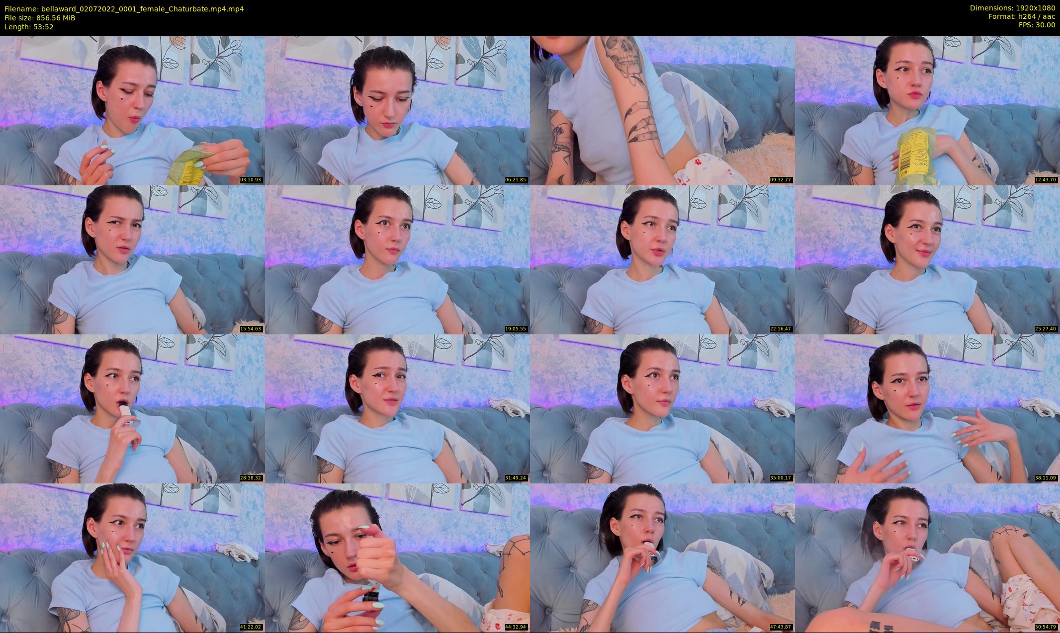 bellaward — 54 minute Chaturbate female cam show recording, 1080p, Jul 2, 2022