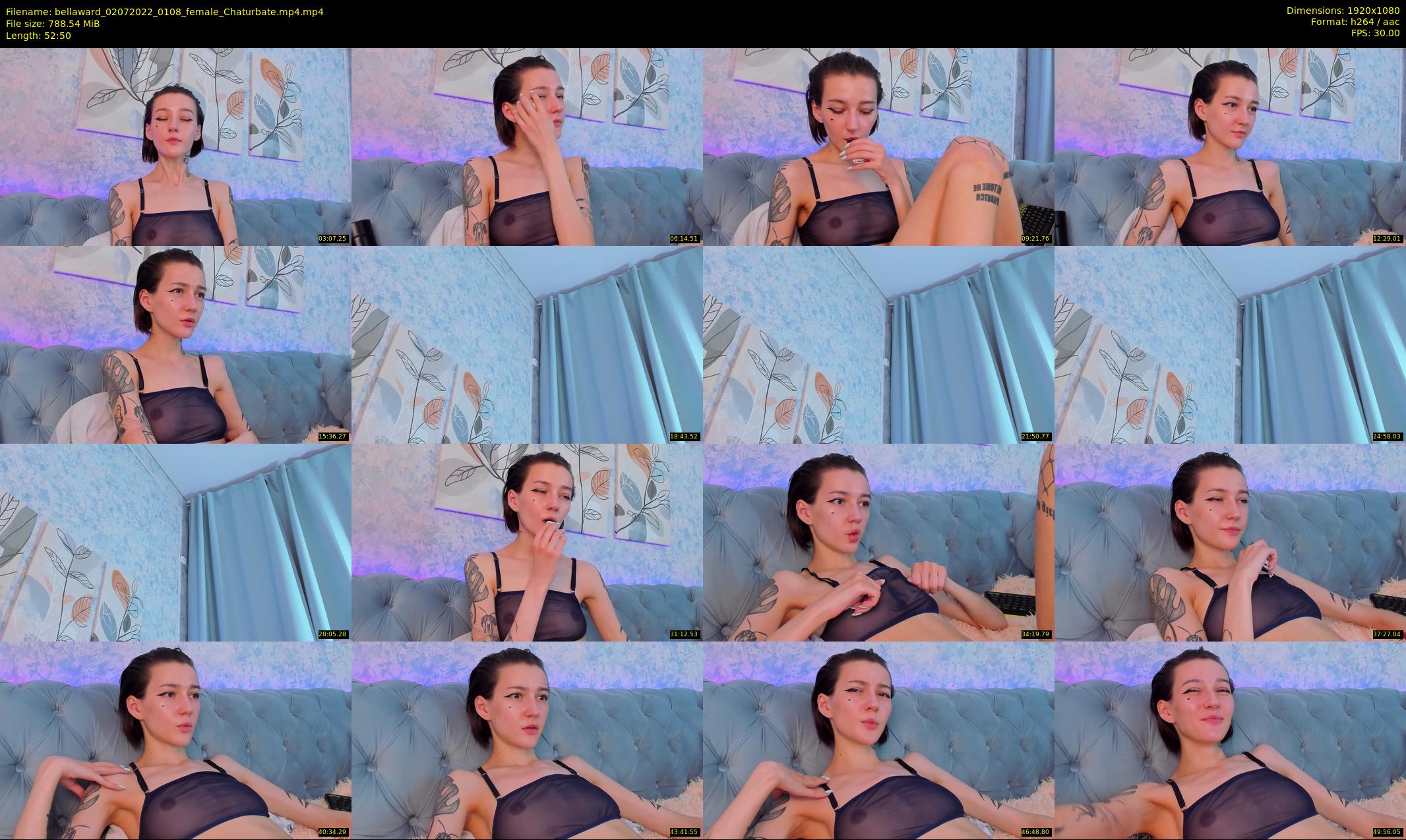 bellaward — 53 minute Chaturbate female cam show recording, 1080p, Jul 2, 2022