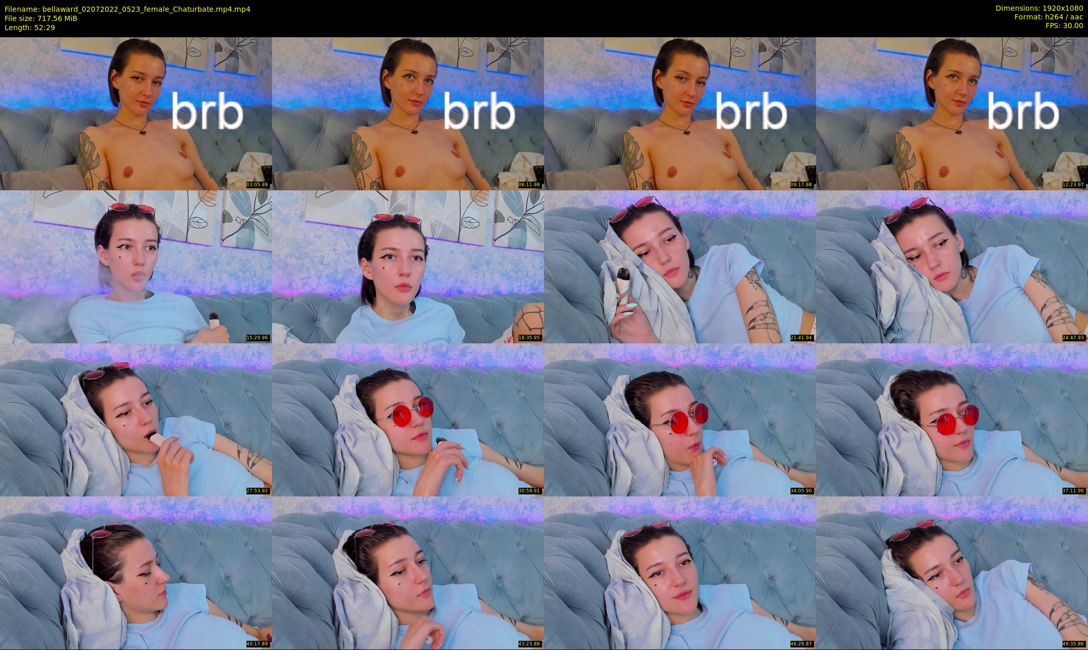 bellaward — 53 minute Chaturbate female cam show recording, 1080p, Jul 2, 2022