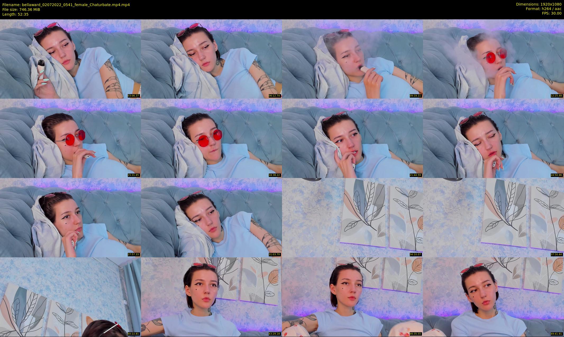 bellaward — 53 minute Chaturbate female cam show recording, 1080p, Jul 2, 2022