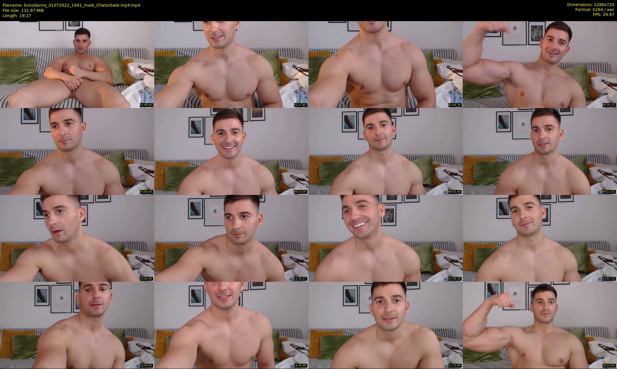 bunzdanny — 20 minute Chaturbate male cam show recording, 720p, Jul 1, 2022