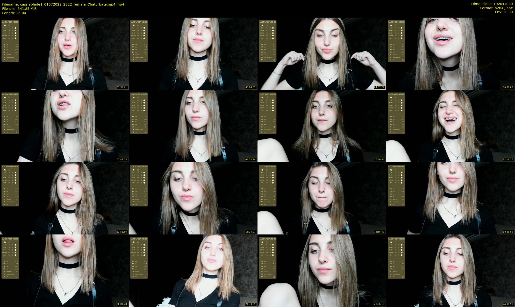 cassiablade1 — 27 minute Chaturbate female cam show recording, 1080p, Jul 1, 2022