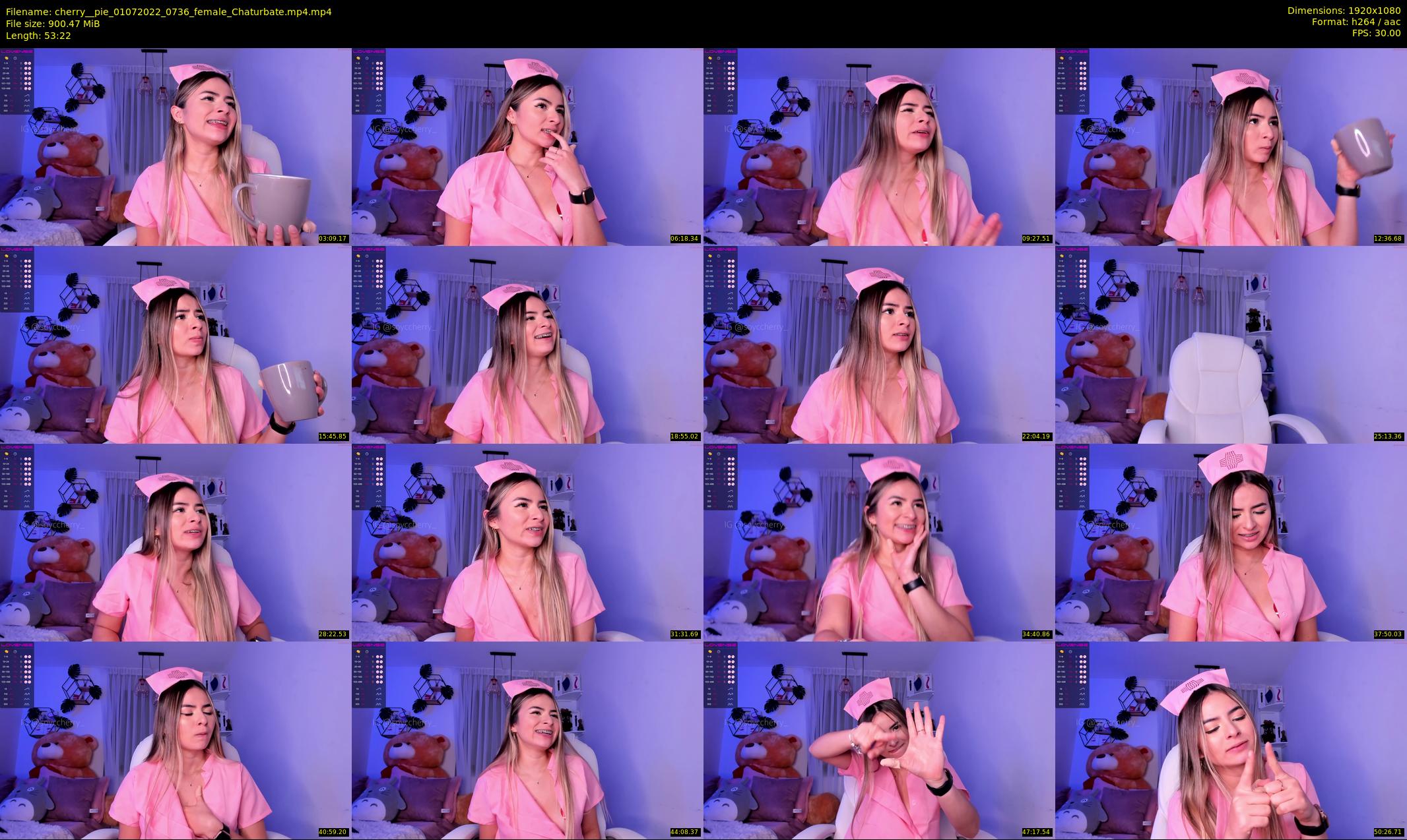 cherry__pie — 54 minute Chaturbate female cam show recording, 1080p, Jul 1, 2022