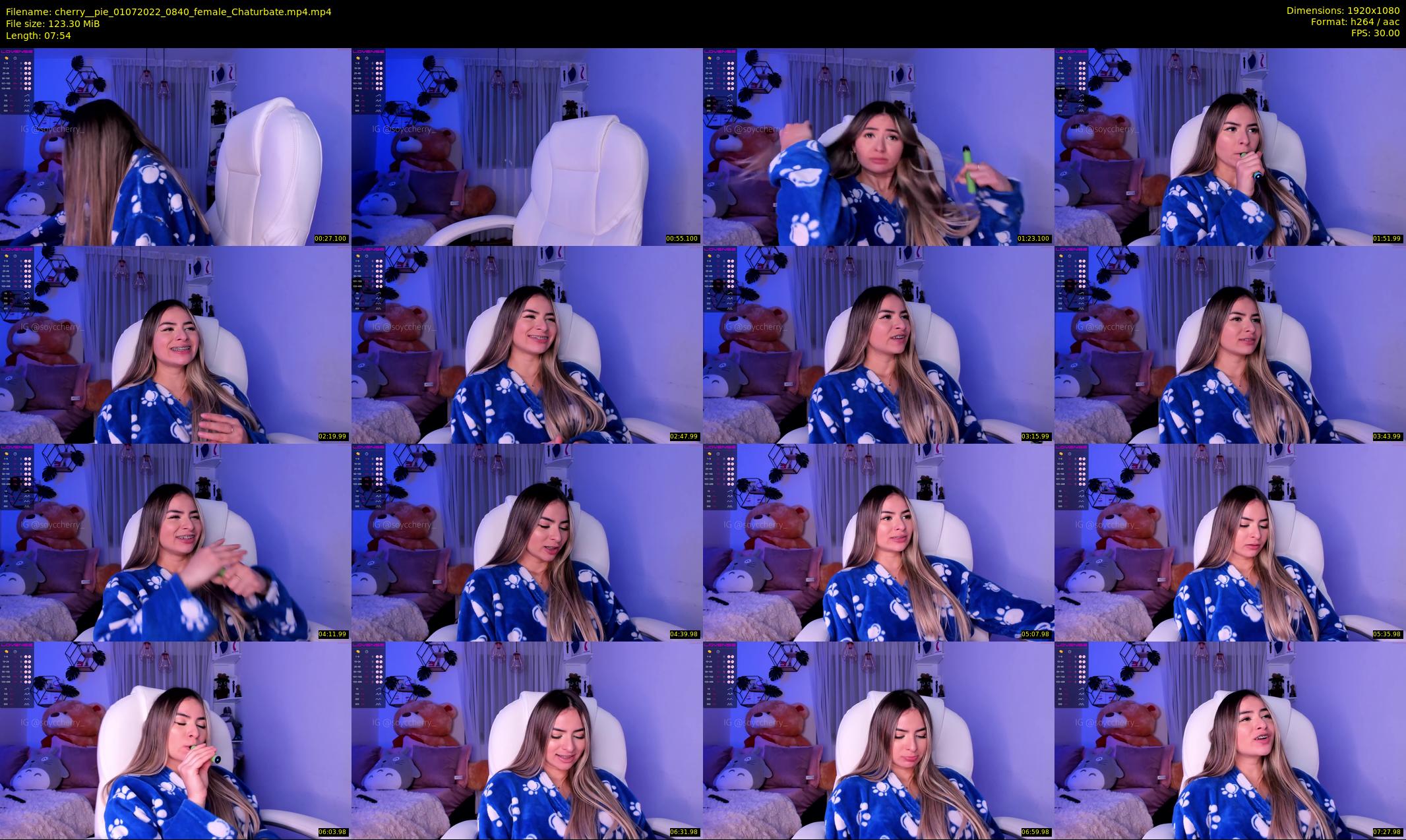 cherry__pie — 8 minute Chaturbate female cam show recording, 1080p, Jul 1, 2022