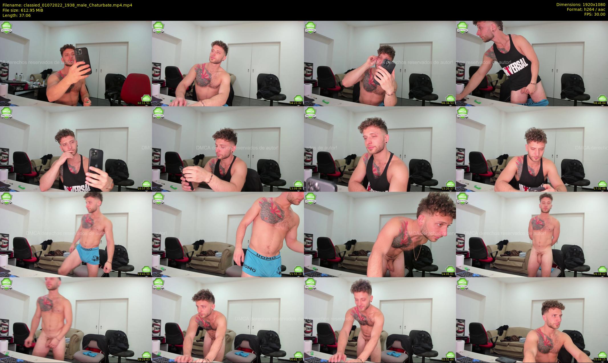 classied — 38 minute Chaturbate male cam show recording, 1080p, Jul 1, 2022