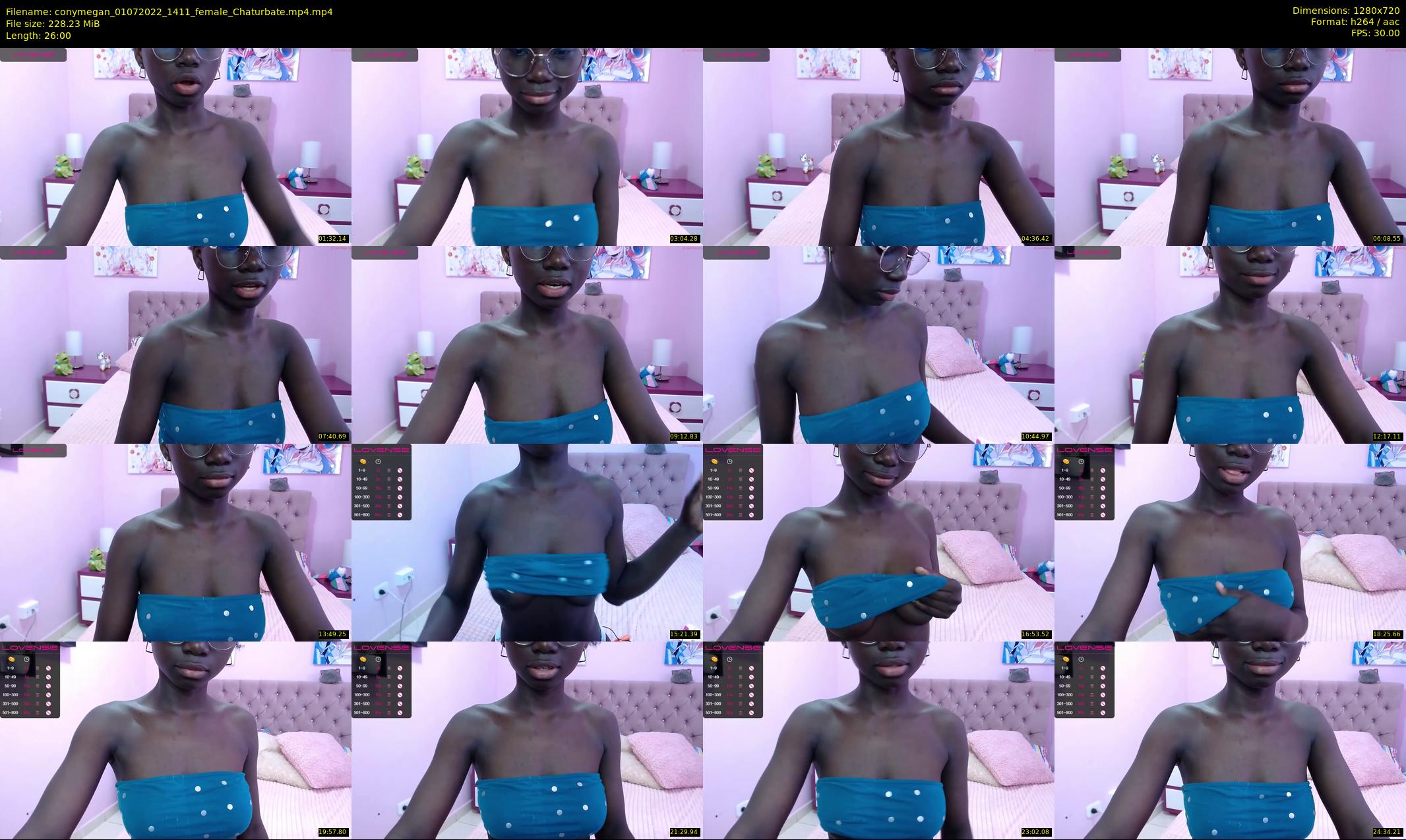 conymegan — 26 minute Chaturbate female cam show recording, 720p, Jul 1, 2022