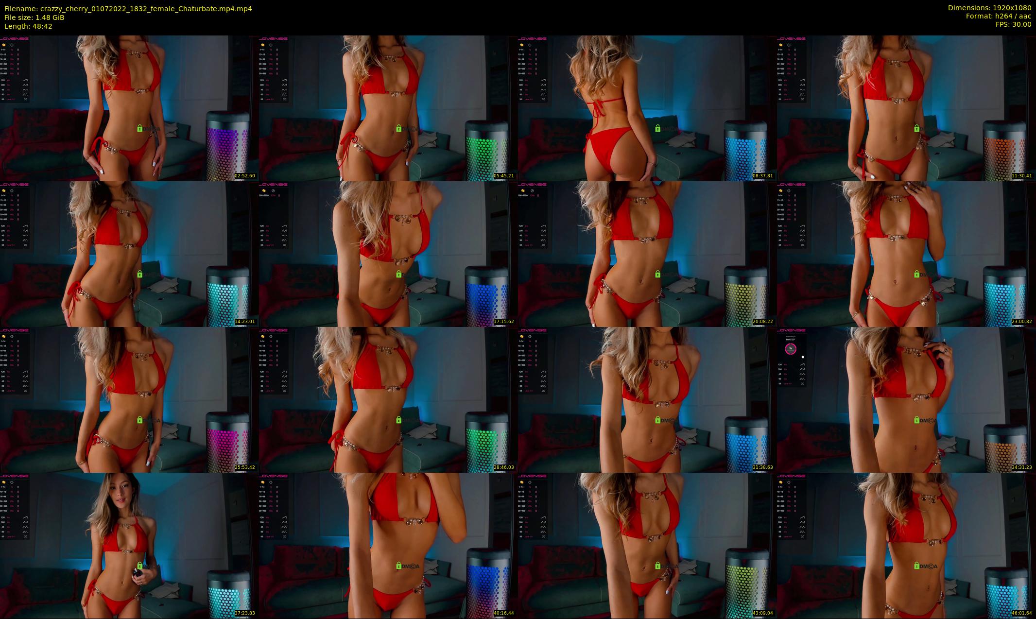 crazzy_cherry — 49 minute Chaturbate female cam show recording, 1080p, Jul 1, 2022