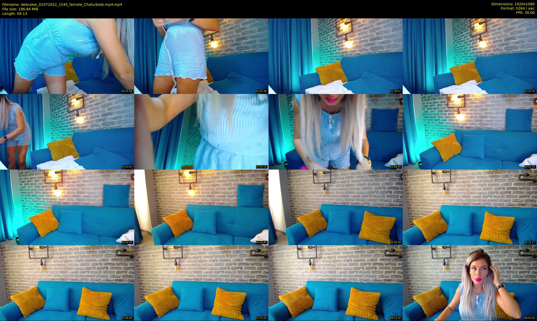 debralee — 10 minute Chaturbate female cam show recording, 1080p, Jul 1, 2022