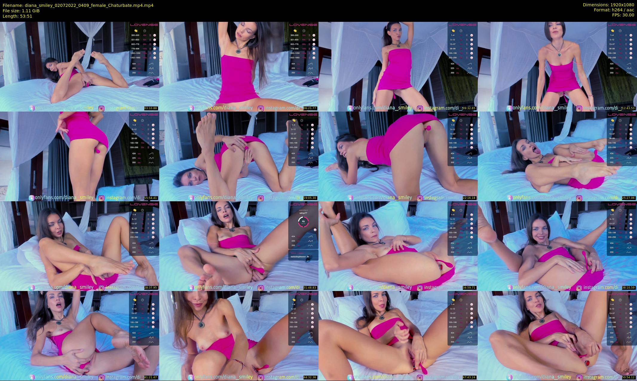 diana_smiley — 54 minute Chaturbate female cam show recording, 1080p, Jul 2, 2022