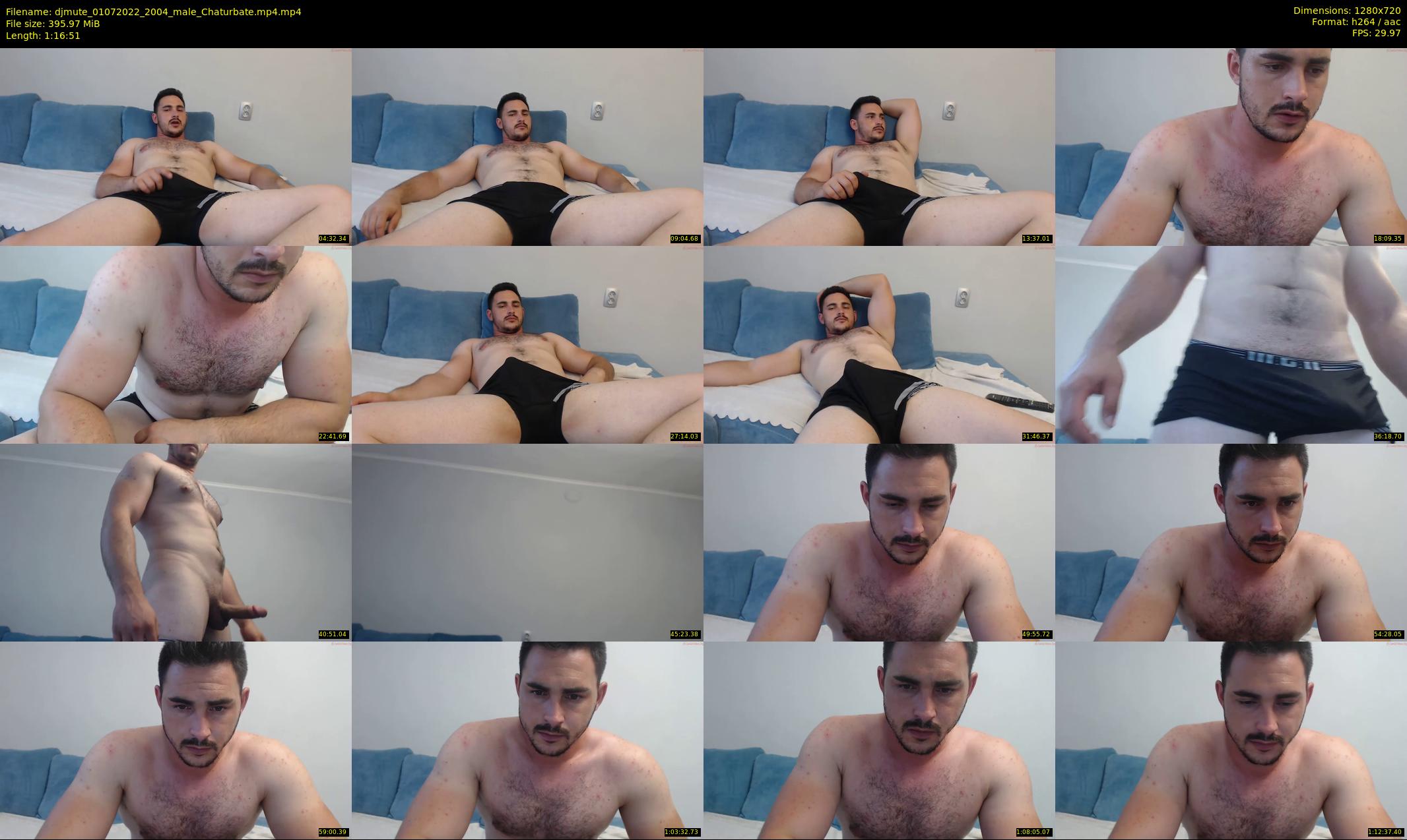 djmute — 77 minute Chaturbate male cam show recording, 720p, Jul 1, 2022