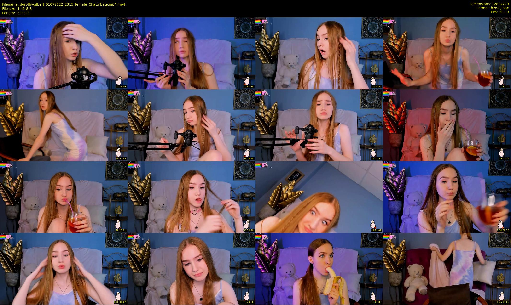 dorothygilbert — 92 minute Chaturbate female cam show recording, 720p, Jul 1, 2022