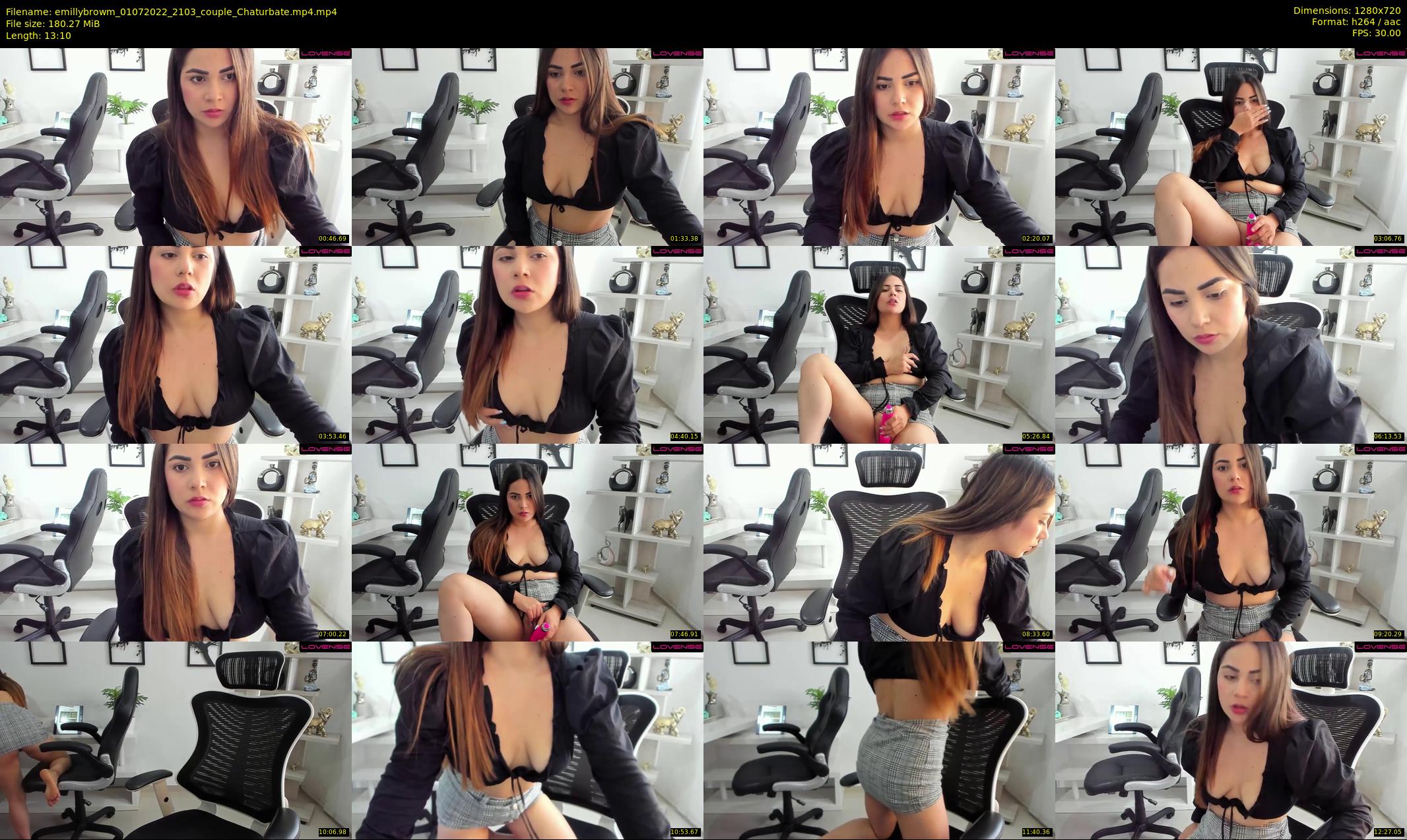emillybrowm — 14 minute Chaturbate couple cam show recording, 720p, Jul 1, 2022