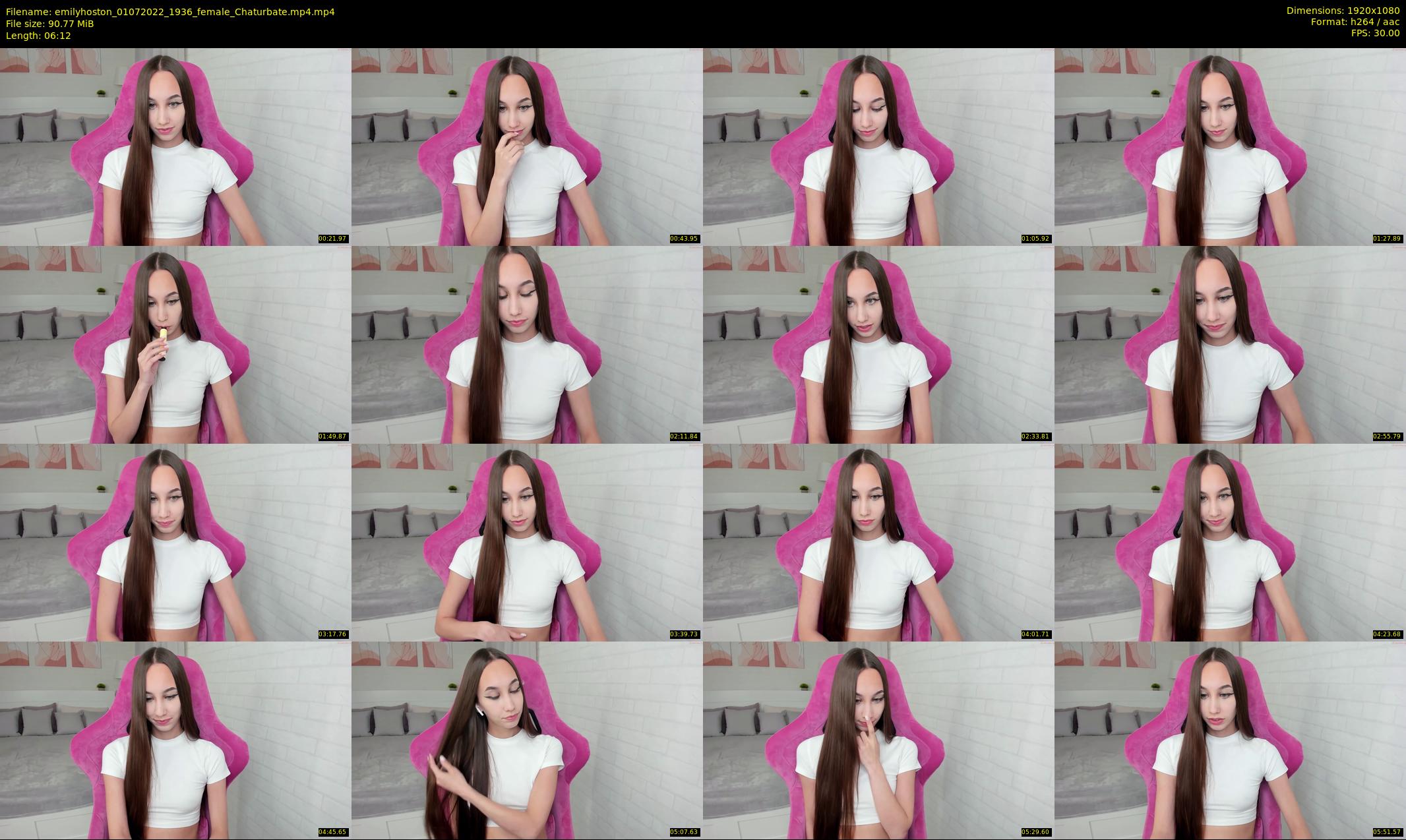 emilyhoston — 7 minute Chaturbate female cam show recording, 1080p, Jul 1, 2022