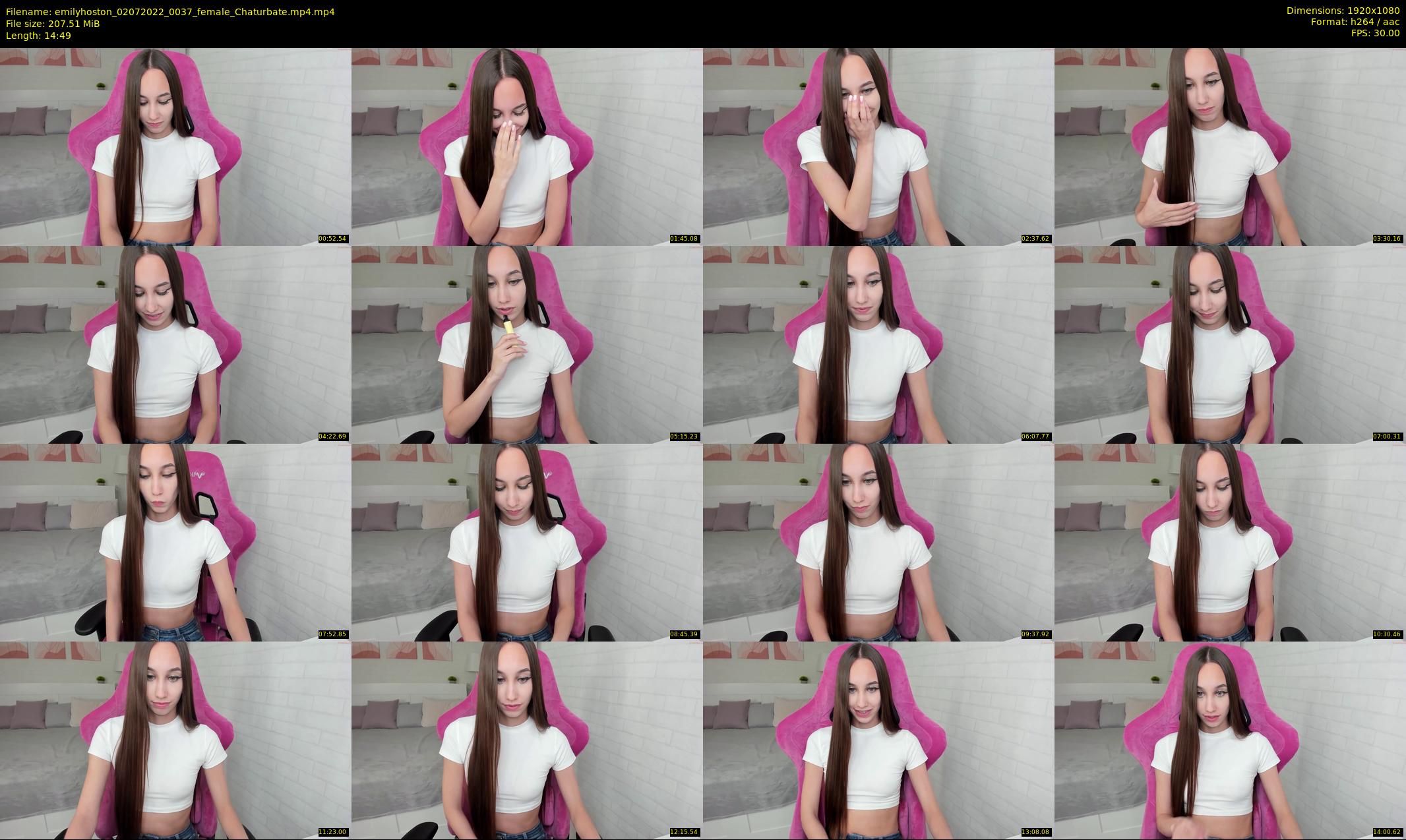 emilyhoston — 15 minute Chaturbate female cam show recording, 1080p, Jul 2, 2022
