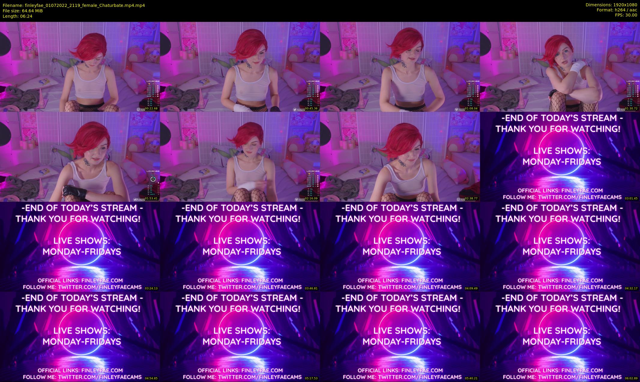 finleyfae — 7 minute Chaturbate female cam show recording, 1080p, Jul 1, 2022