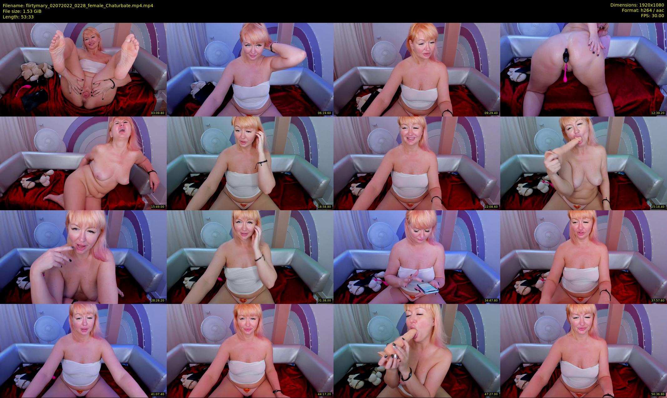 flirtymary — 54 minute Chaturbate female cam show recording, 1080p, Jul 2, 2022