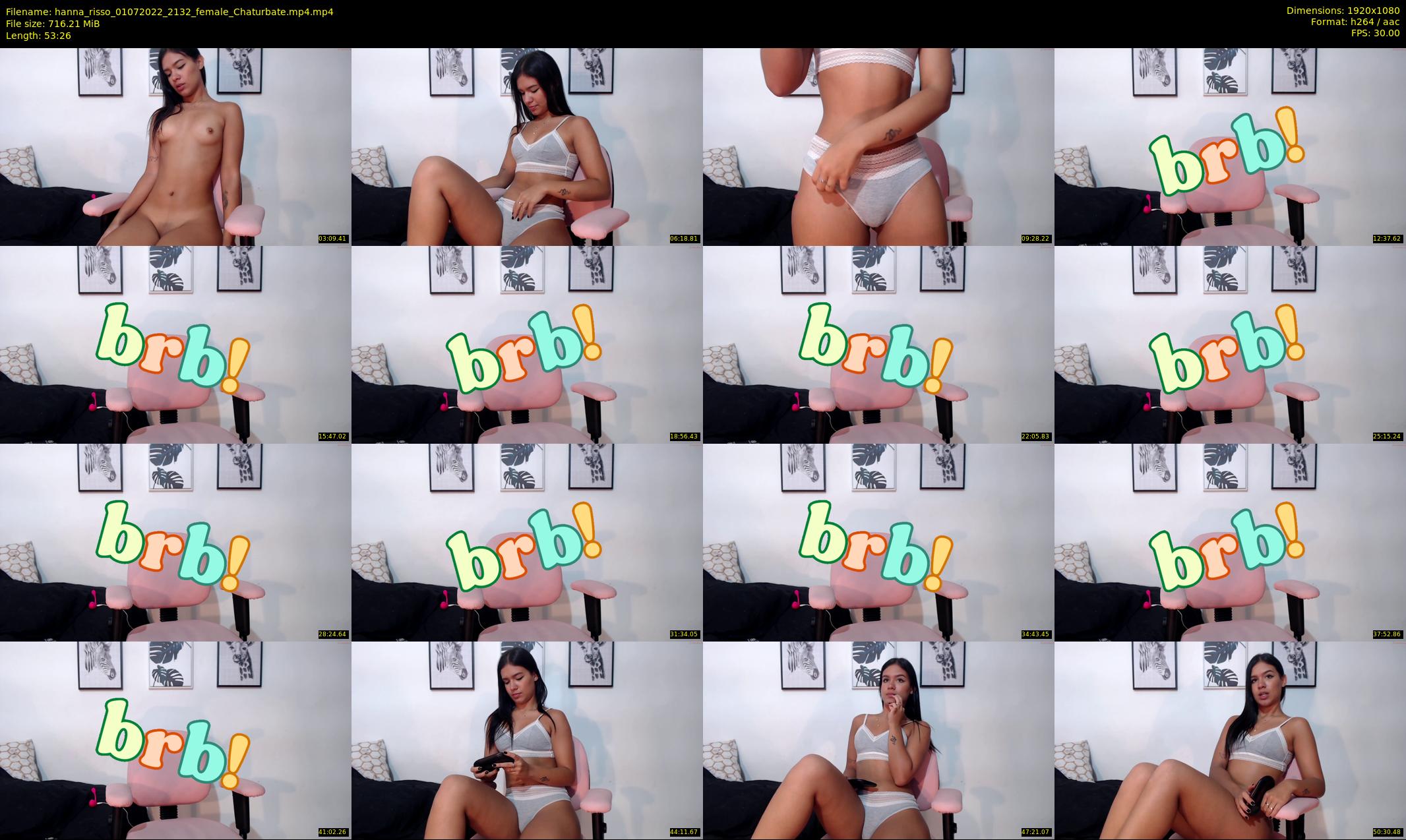 hanna_risso — 54 minute Chaturbate female cam show recording, 1080p, Jul 1, 2022