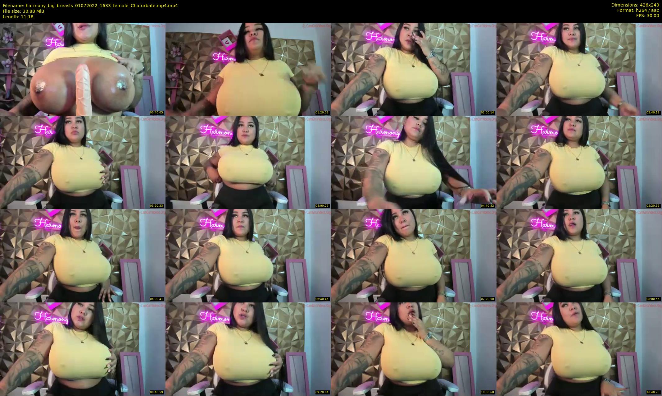harmony_big_breasts — 12 minute Chaturbate female cam show recording, SD, Jul 1, 2022