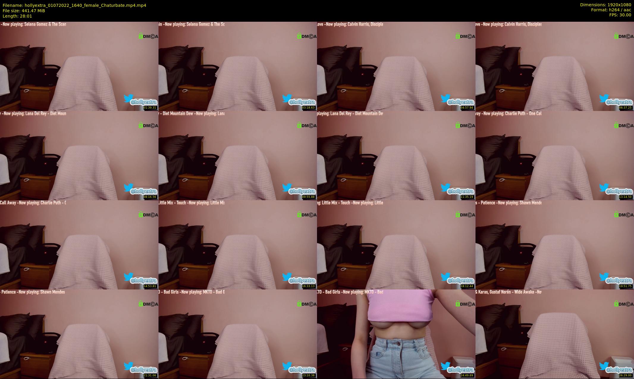 hollyextra — 29 minute Chaturbate female cam show recording, 1080p, Jul 1, 2022