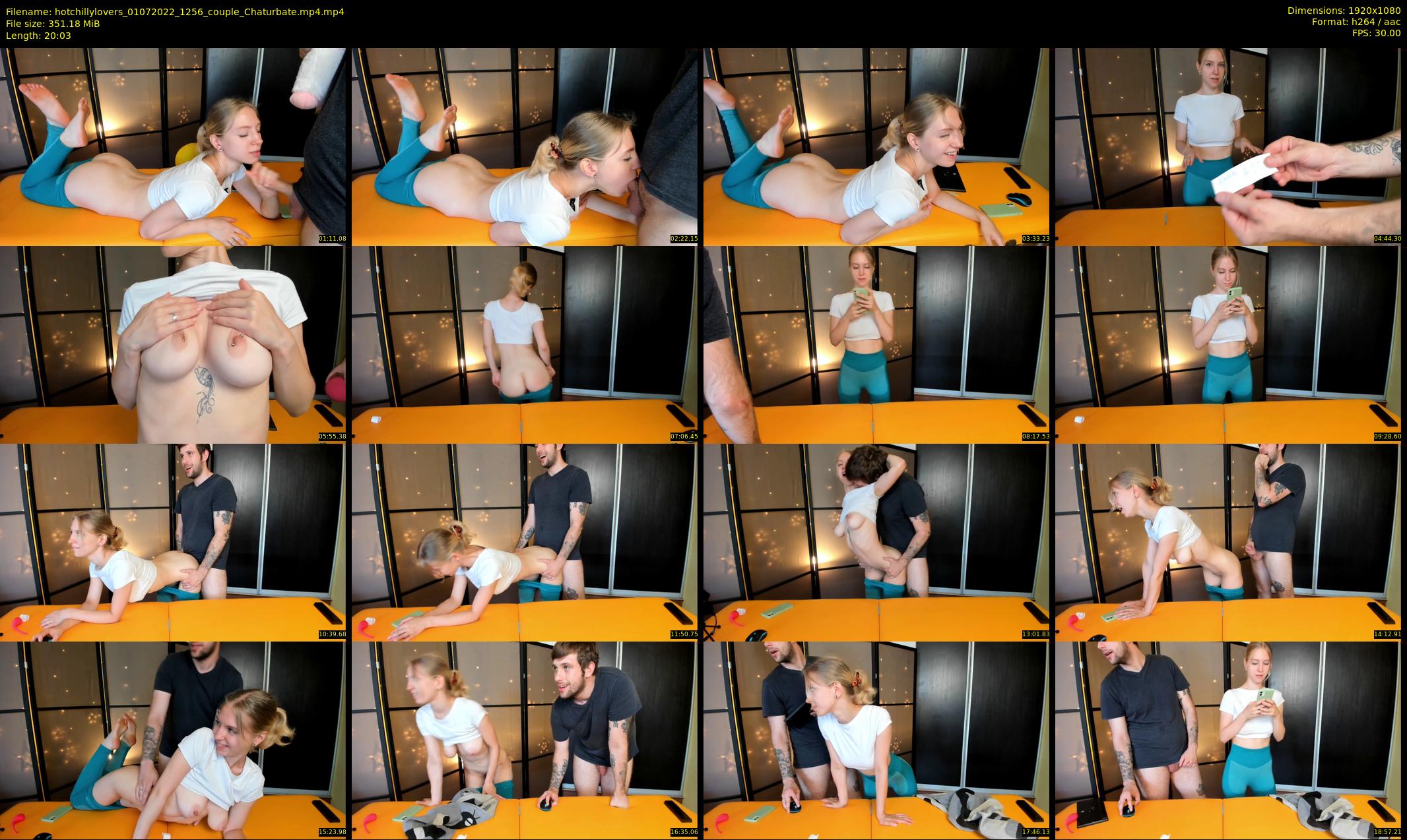 hotchillylovers — 21 minute Chaturbate couple cam show recording, 1080p, Jul 1, 2022