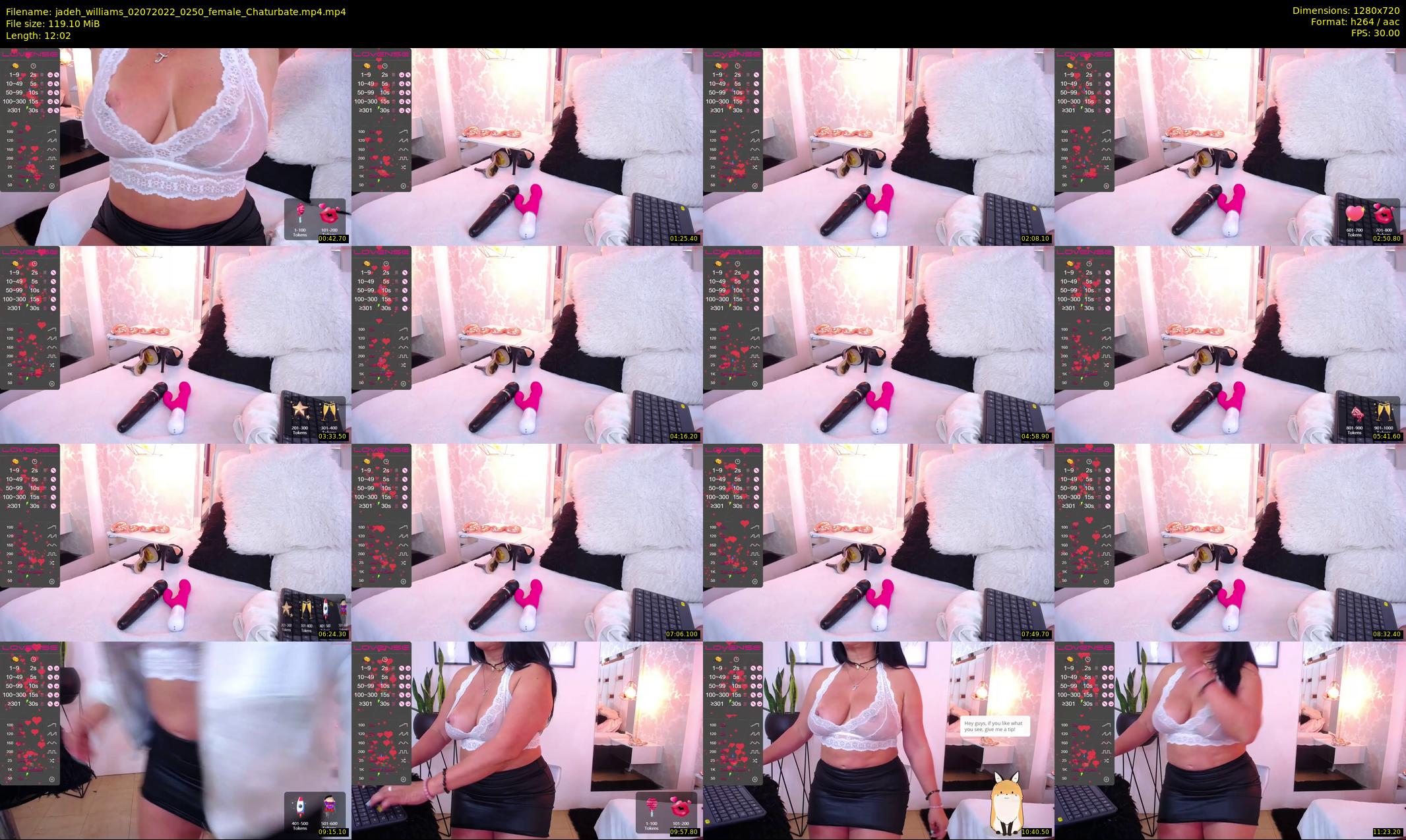 jadeh_williams — 13 minute Chaturbate female cam show recording, 720p, Jul 2, 2022