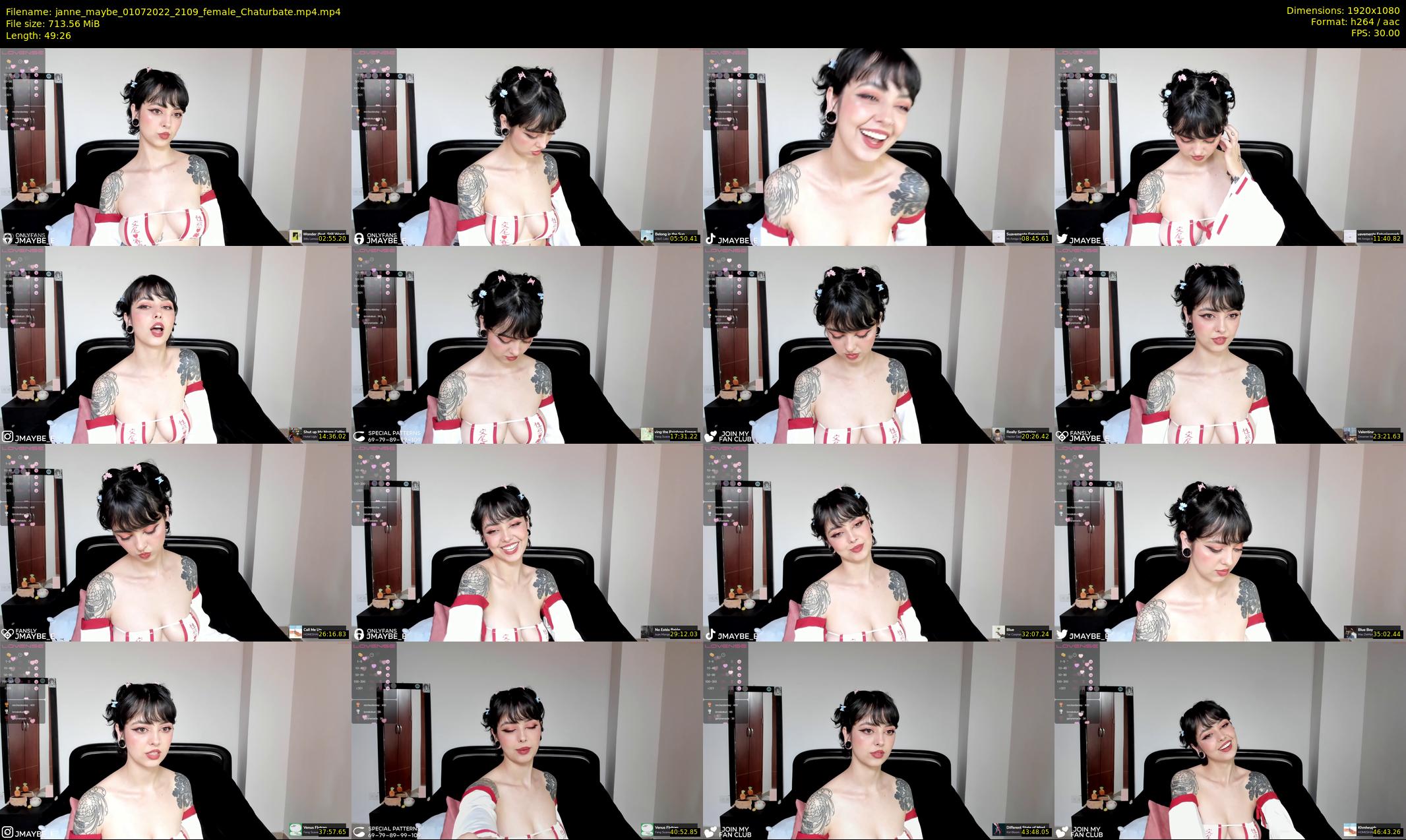 janne_maybe — 50 minute Chaturbate female cam show recording, 1080p, Jul 1, 2022