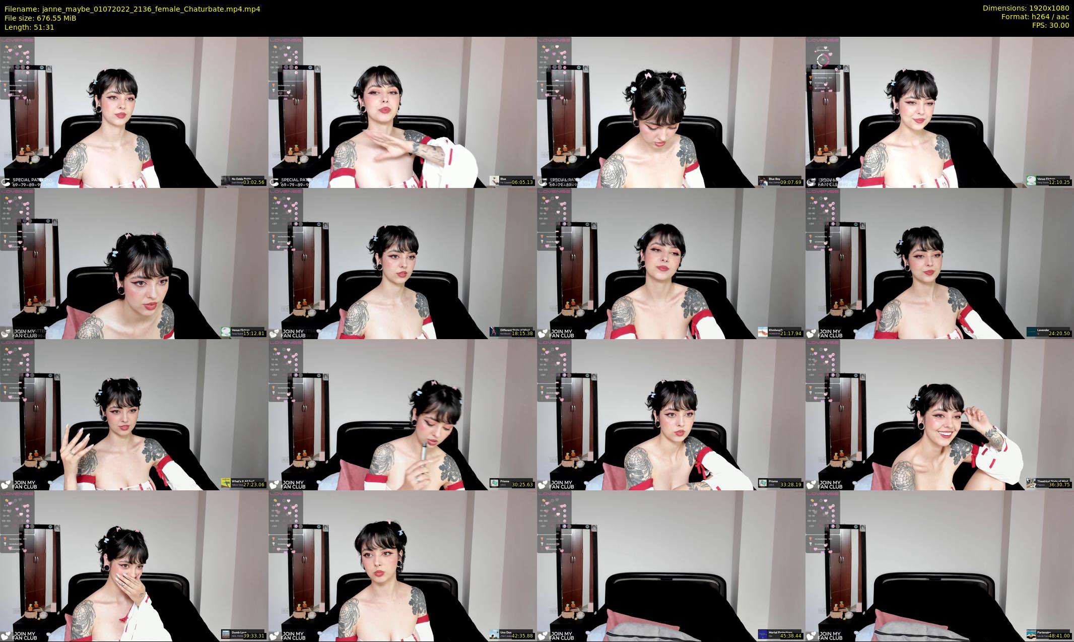 janne_maybe — 52 minute Chaturbate female cam show recording, 1080p, Jul 1, 2022