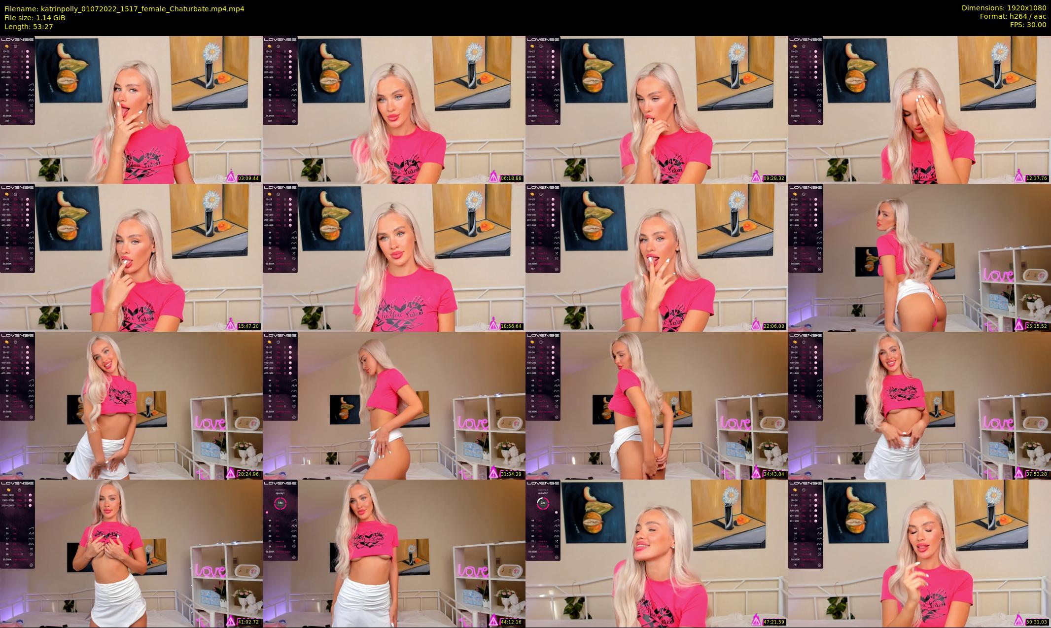 katrinpolly — 54 minute Chaturbate couple cam show recording, 1080p, Jul 1, 2022