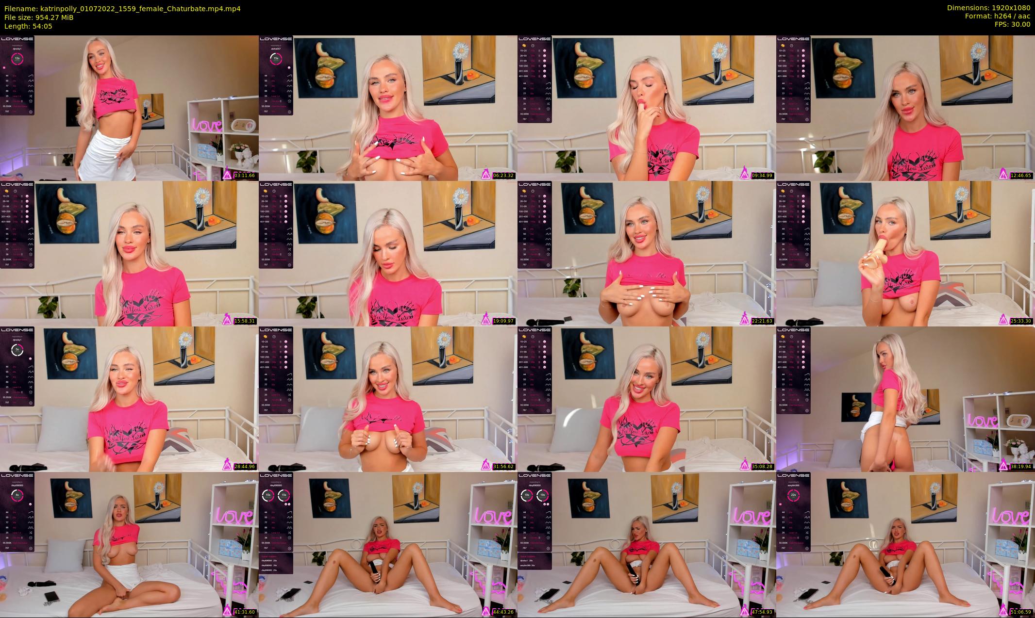 katrinpolly — 55 minute Chaturbate couple cam show recording, 1080p, Jul 1, 2022