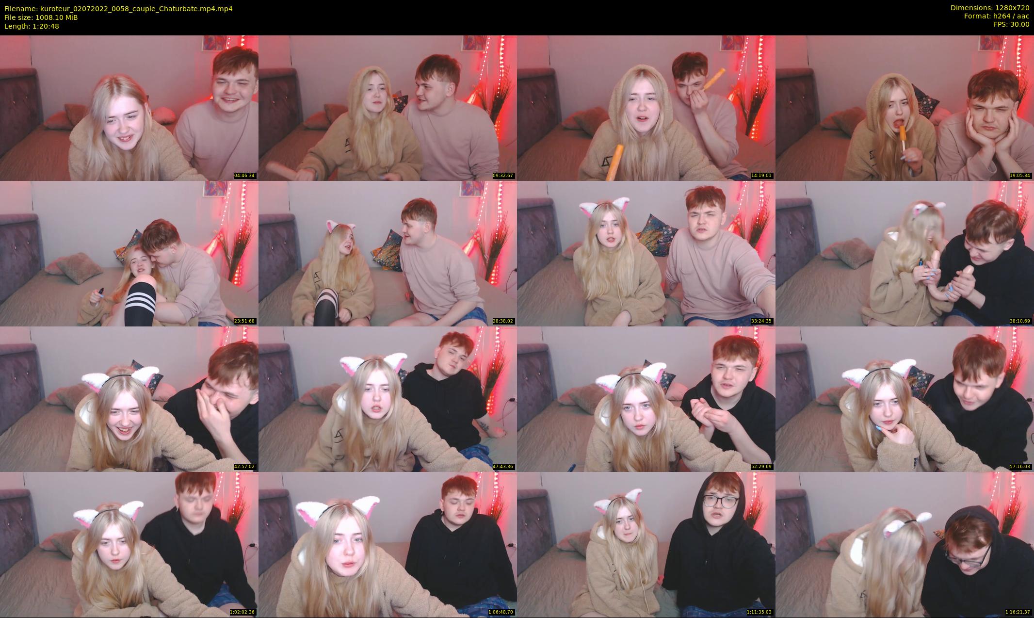 kuroteur — 81 minute Chaturbate couple cam show recording, 720p, Jul 2, 2022