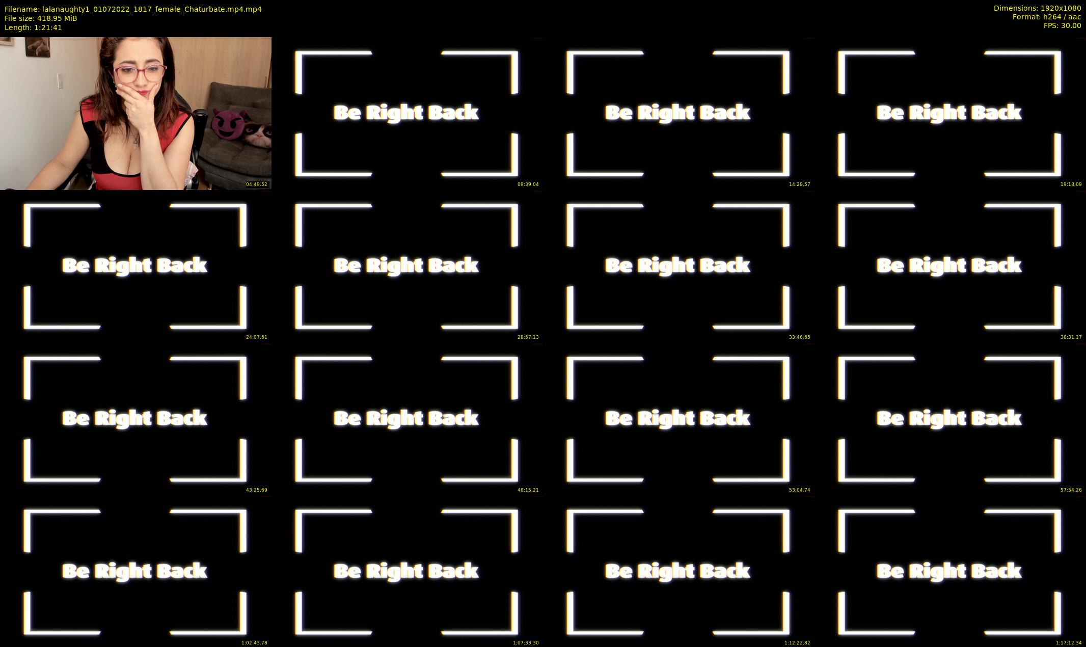 lalanaughty1 — 82 minute Chaturbate female cam show recording, 1080p, Jul 1, 2022