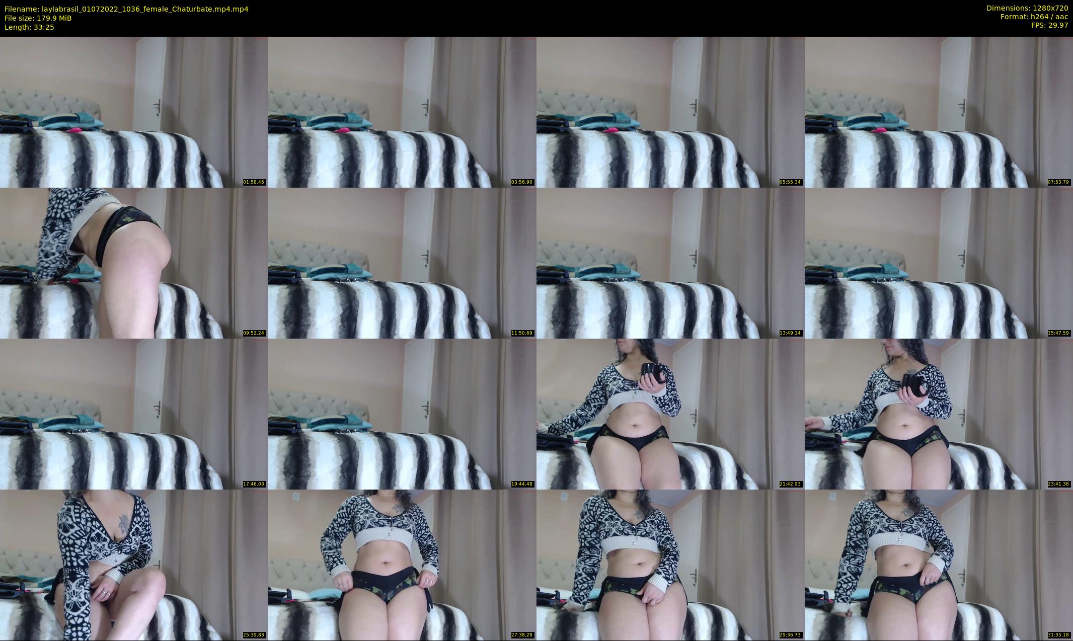 laylabrasil — 34 minute Chaturbate female cam show recording, 720p, Jul 1, 2022