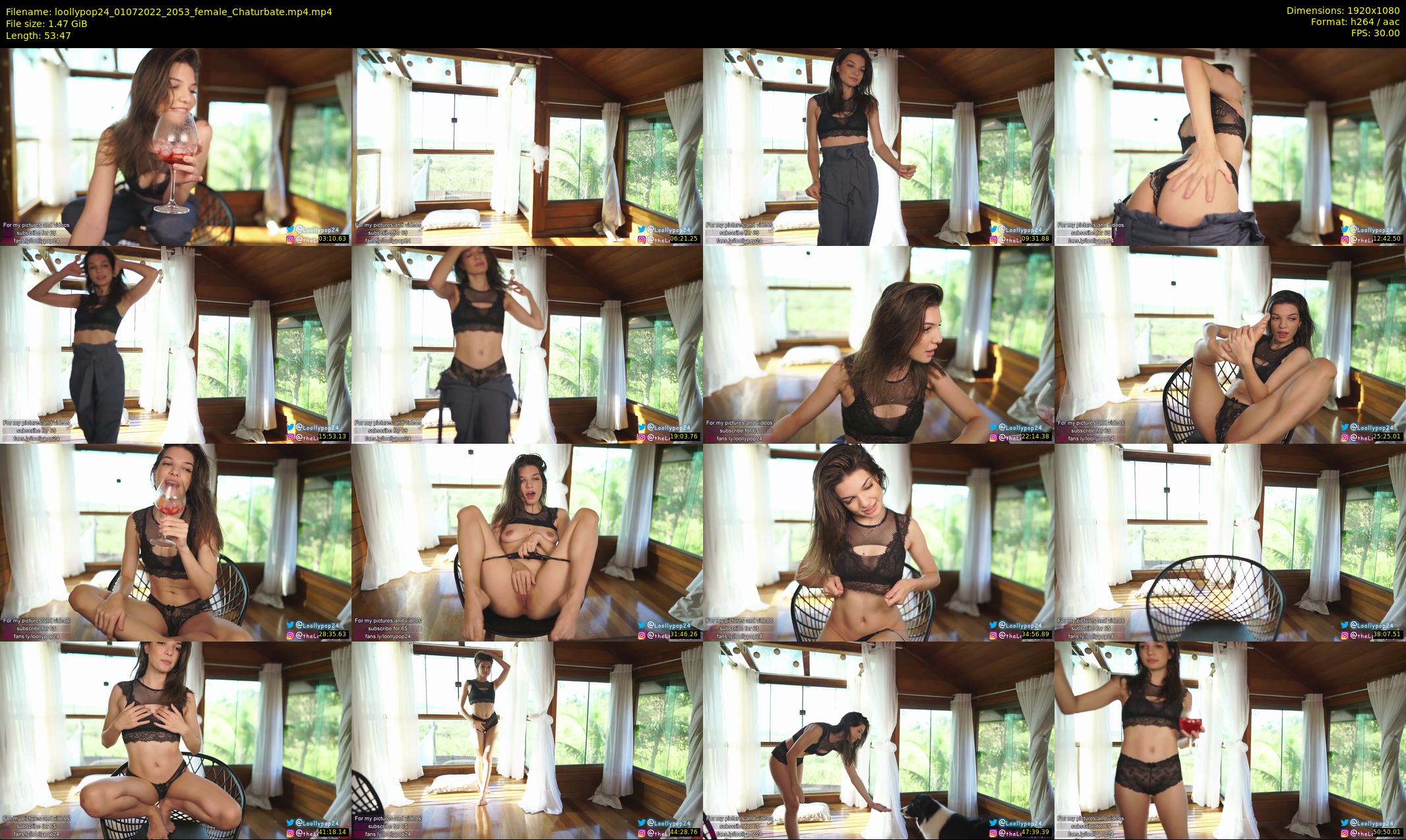 loollypop24 — 54 minute Chaturbate female cam show recording, 1080p, Jul 1, 2022