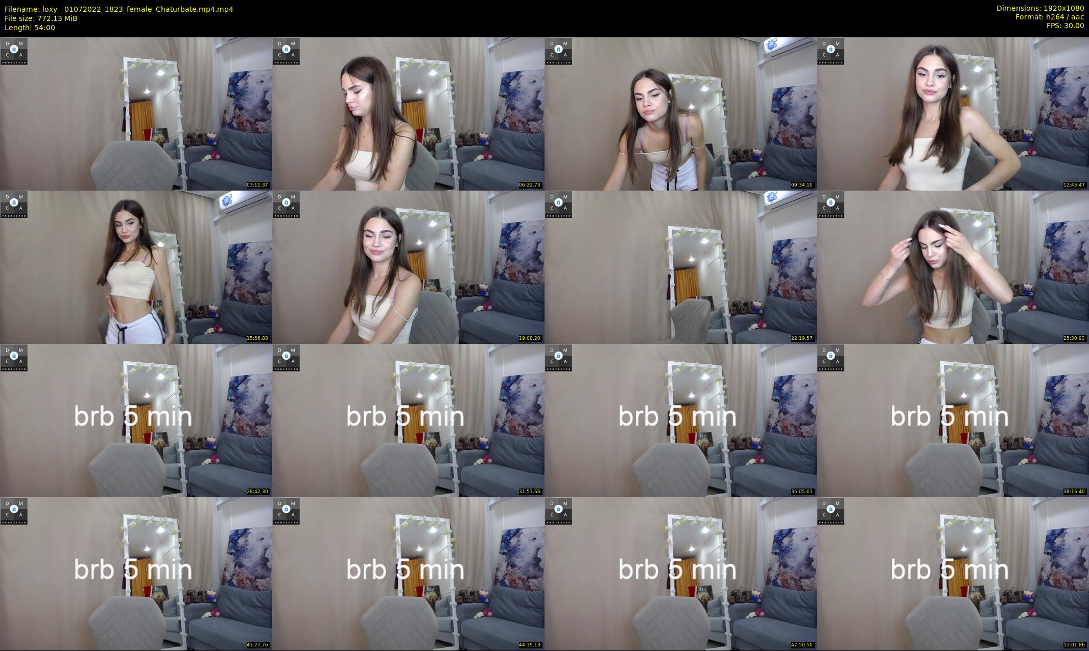 loxy_ — 54 minute Chaturbate female cam show recording, 1080p, Jul 1, 2022