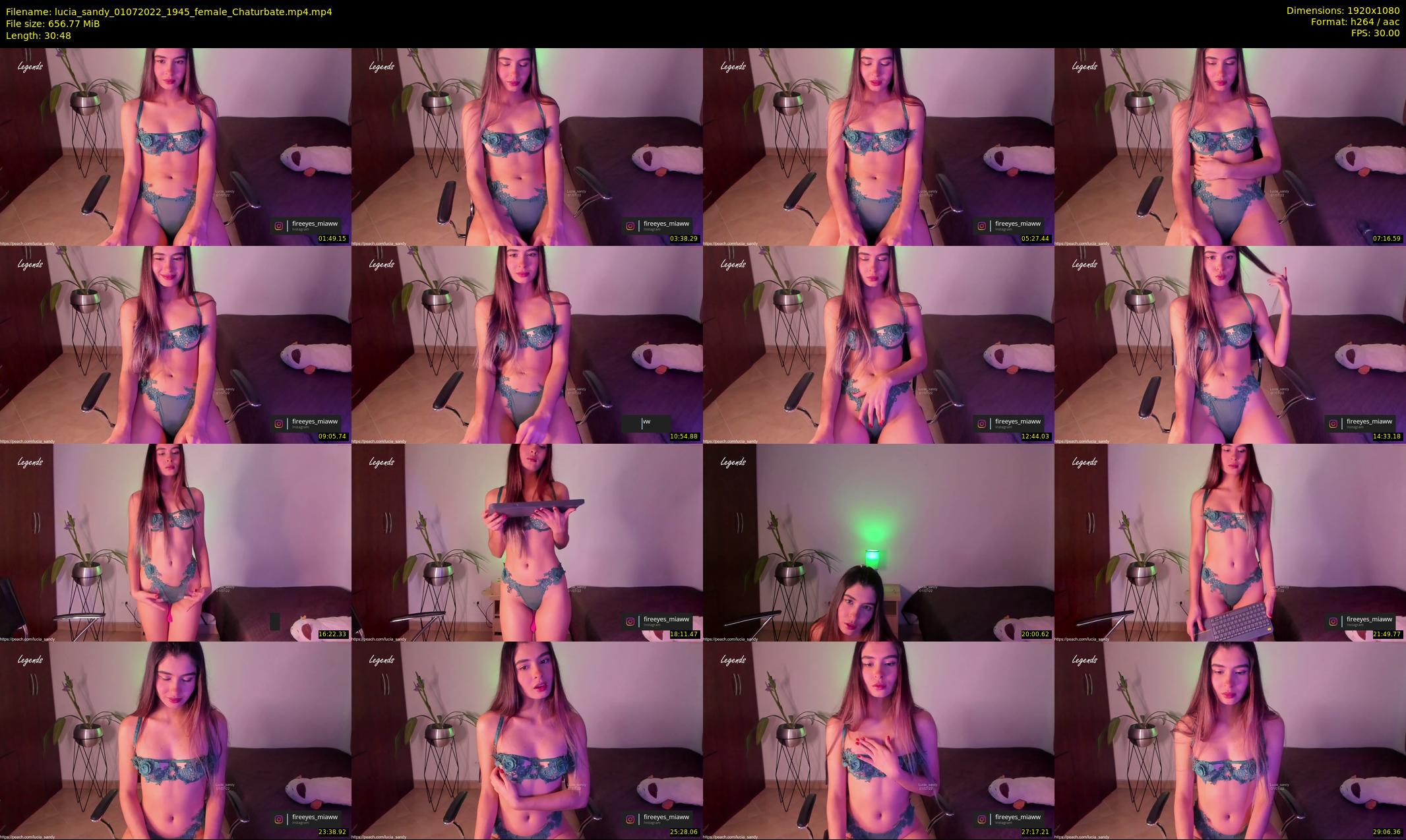 lucia_sandy — 31 minute Chaturbate female cam show recording, 1080p, Jul 1, 2022