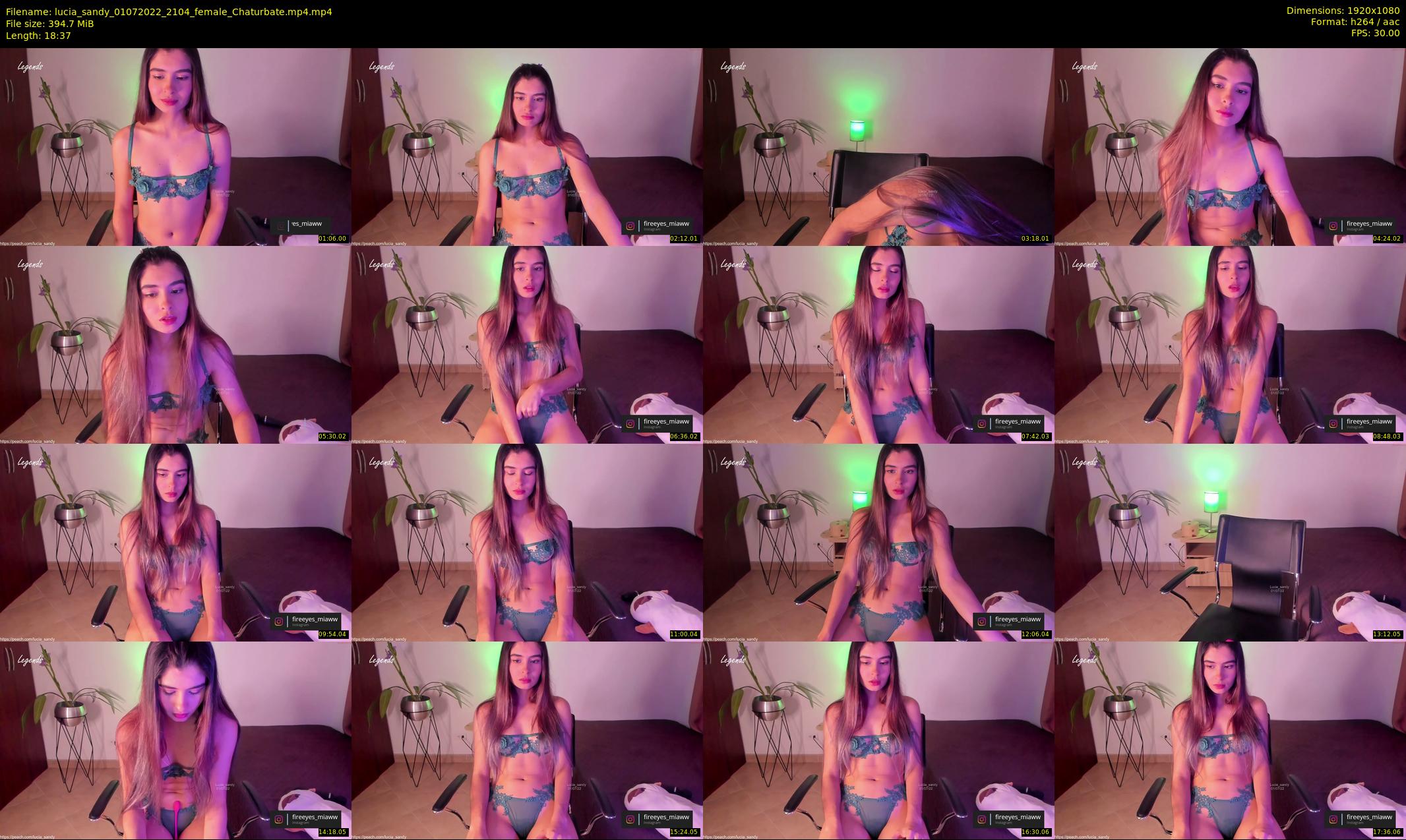 lucia_sandy — 19 minute Chaturbate female cam show recording, 1080p, Jul 1, 2022