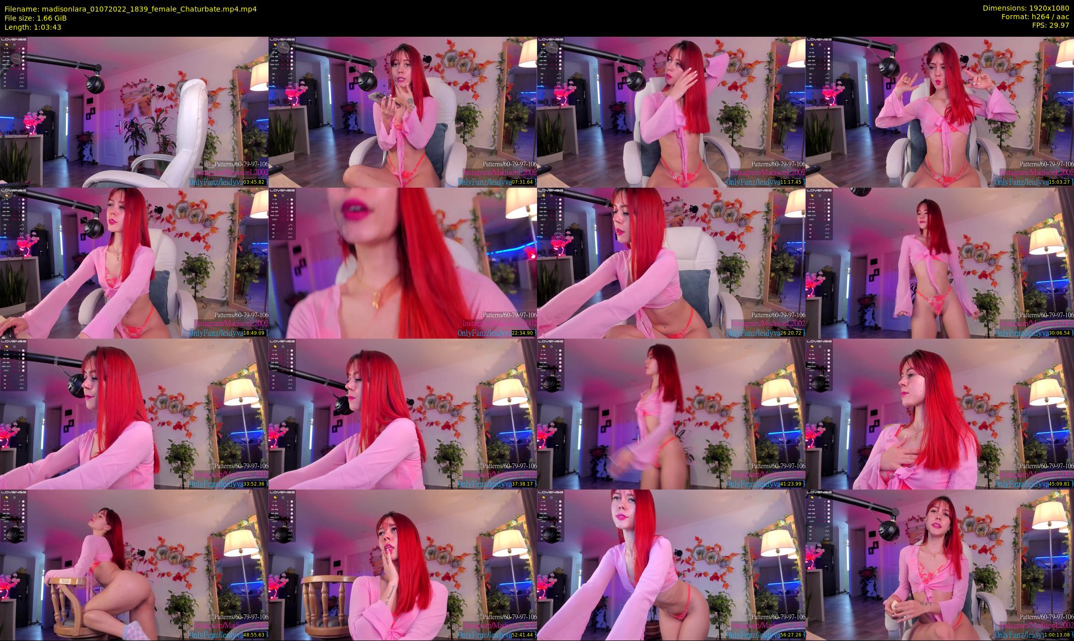 madisonlara — 64 minute Chaturbate female cam show recording, 1080p, Jul 1, 2022